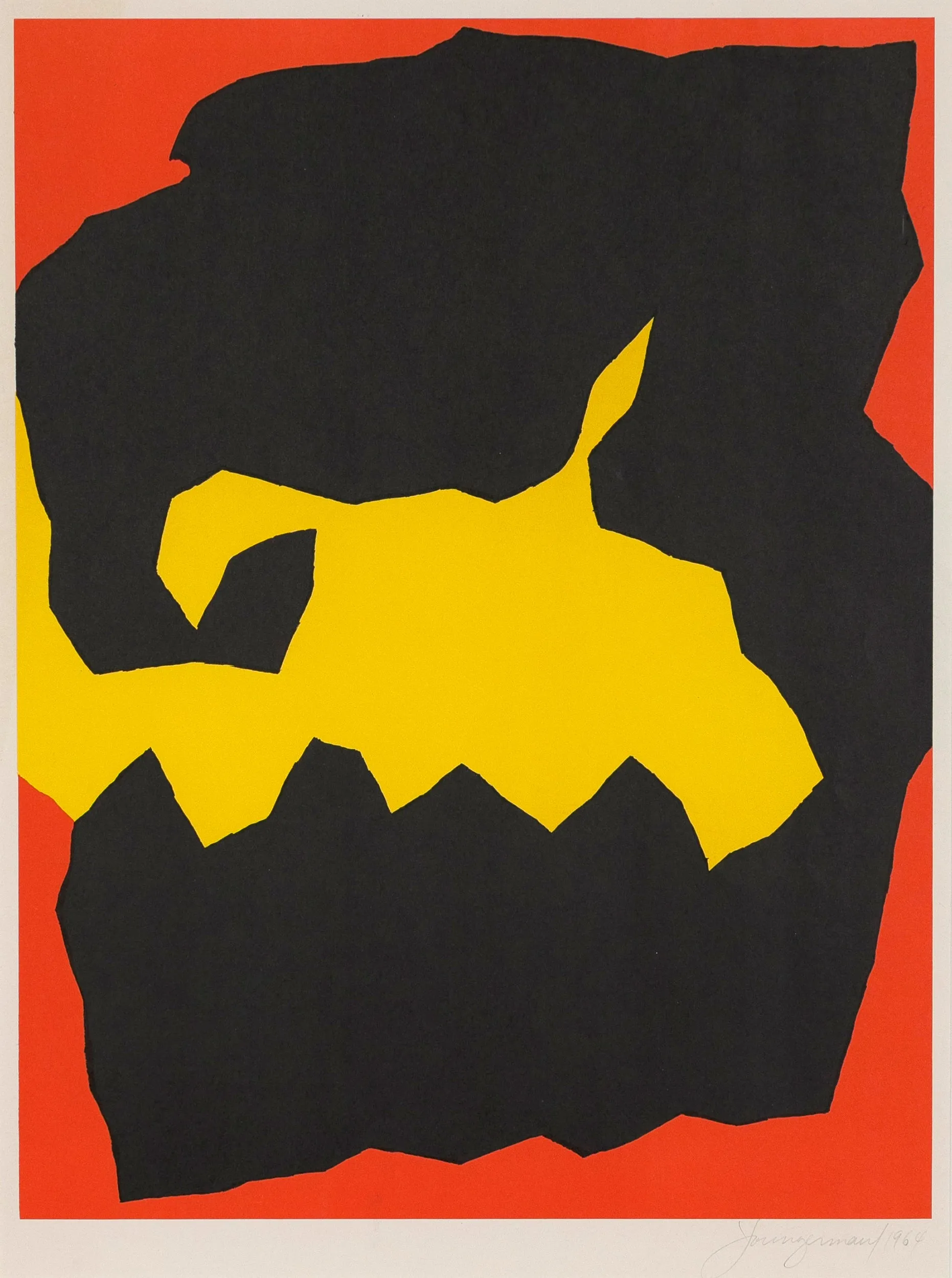 JACK YOUNGERMAN "CRUNCH" SILKSCREEN 1964