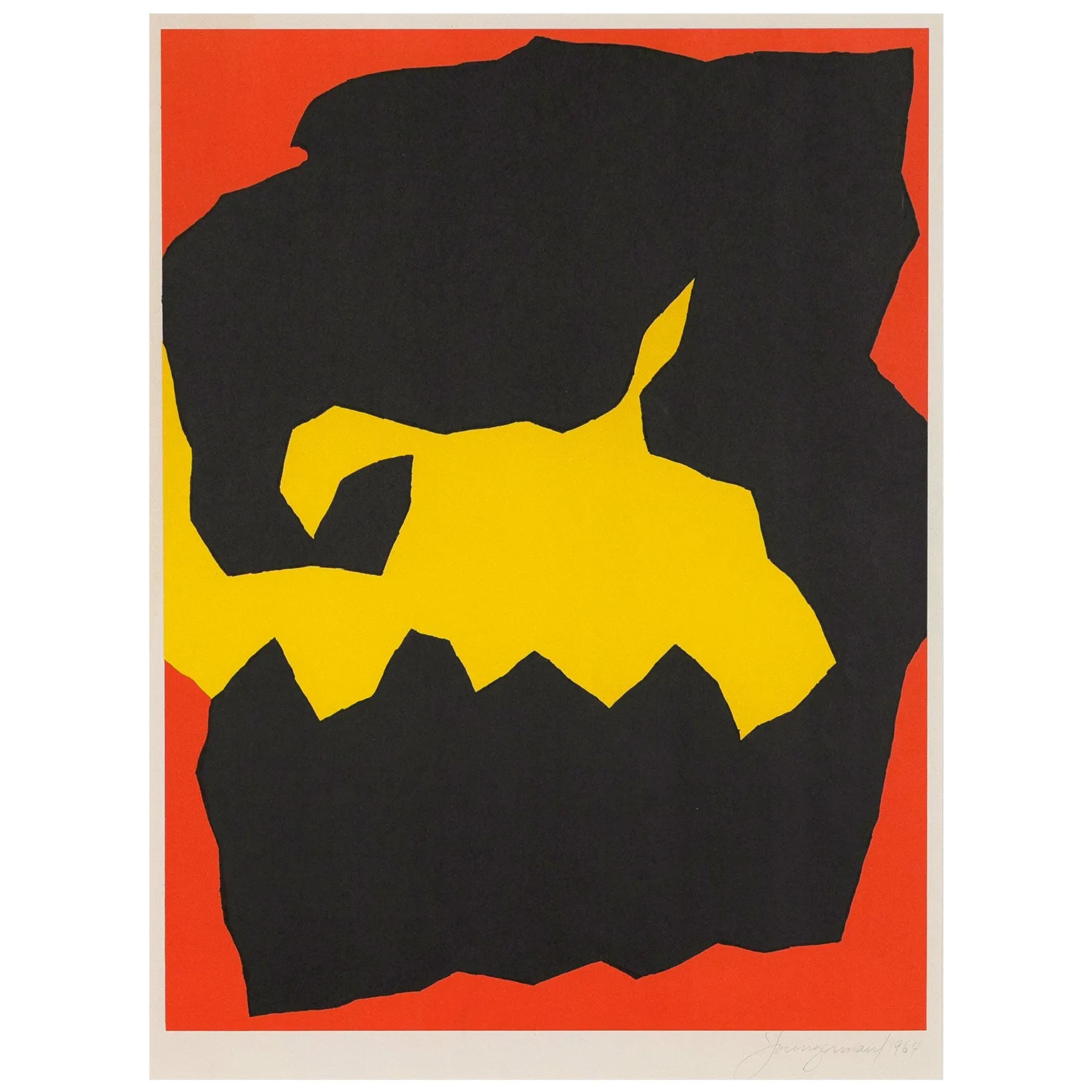 JACK YOUNGERMAN "CRUNCH" SILKSCREEN 1964