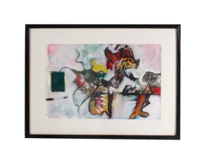 James L. Bruch Abstract Mixed Media Painting