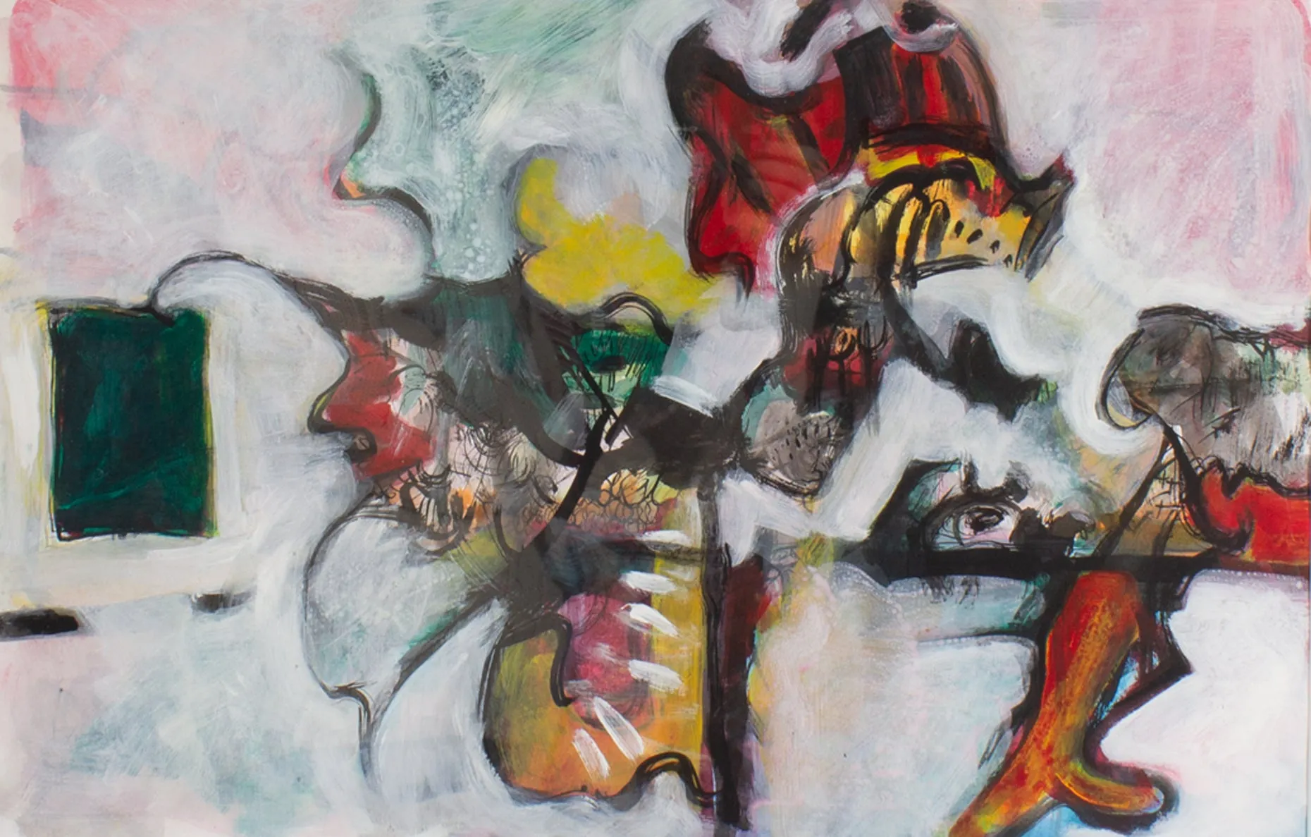James L. Bruch Abstract Mixed Media Painting