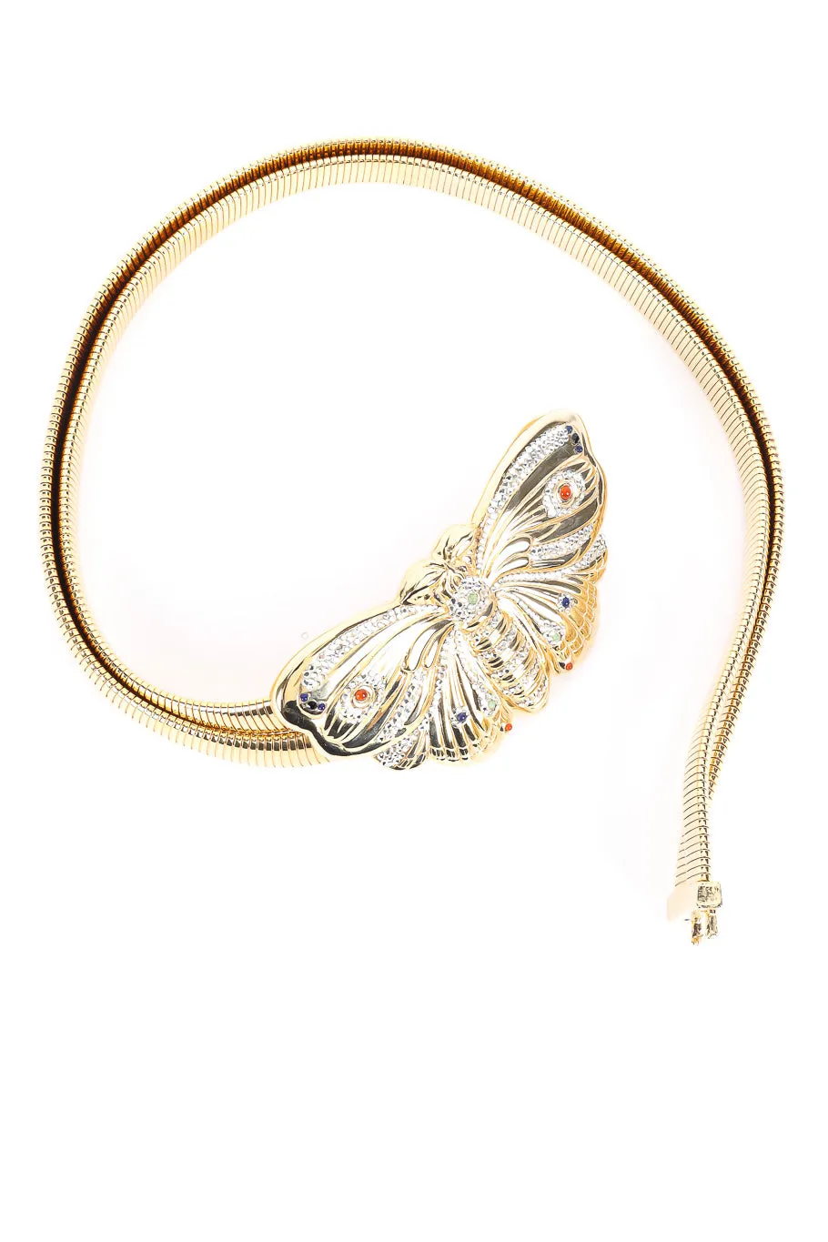 Jeweled Butterfly Stretch Belt