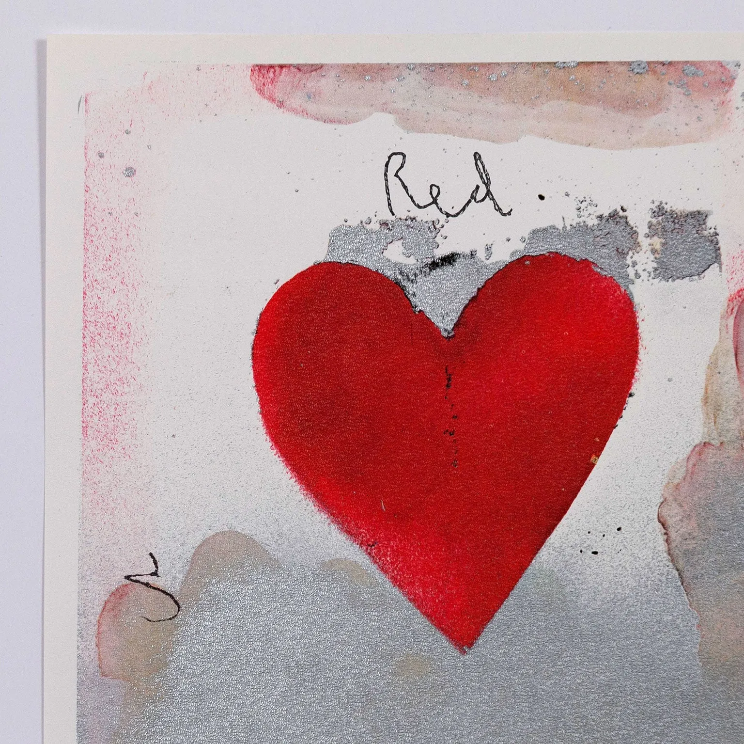 JIM DINE "8 HEARTS / LOOK" LITHO, 1970