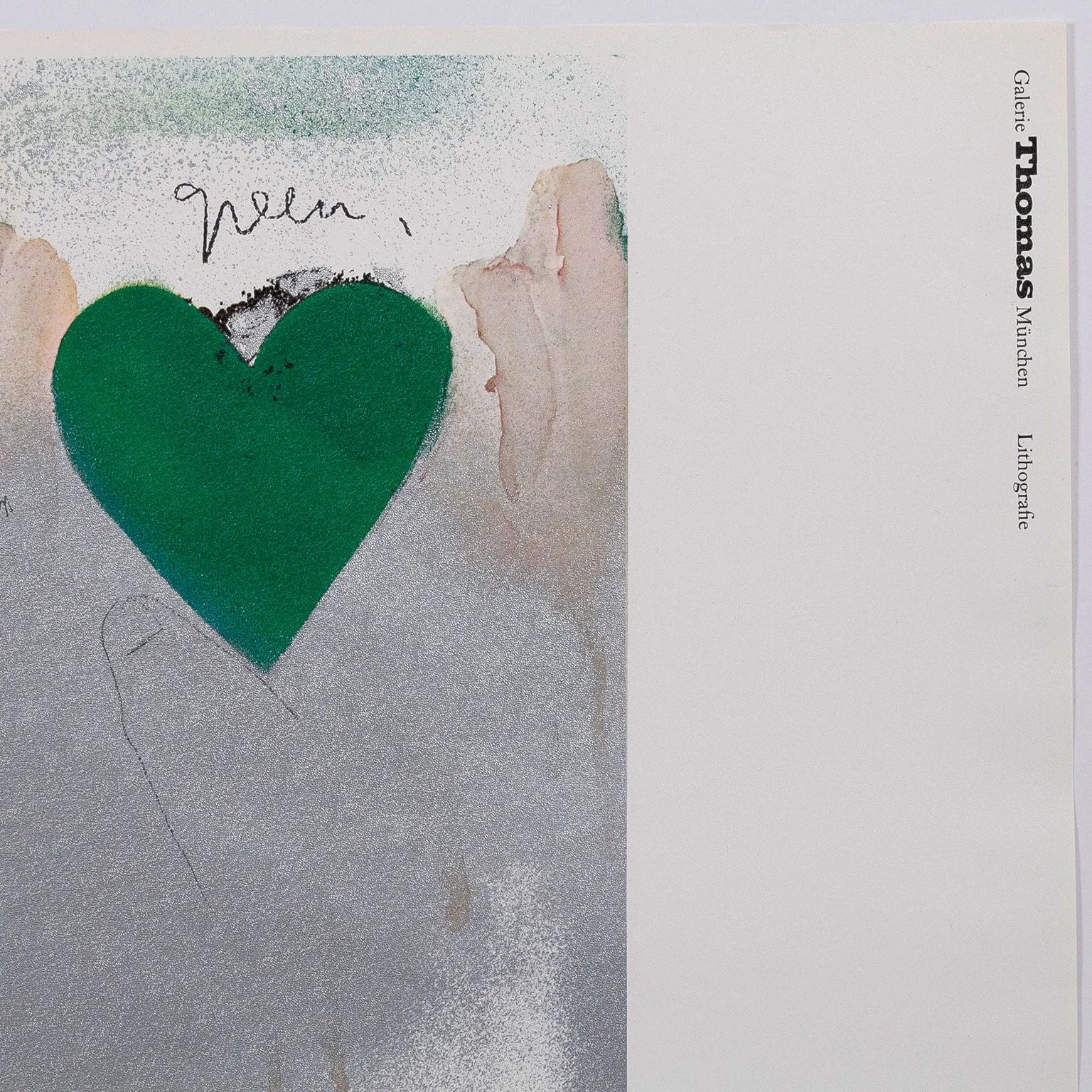 JIM DINE "8 HEARTS / LOOK" LITHO, 1970