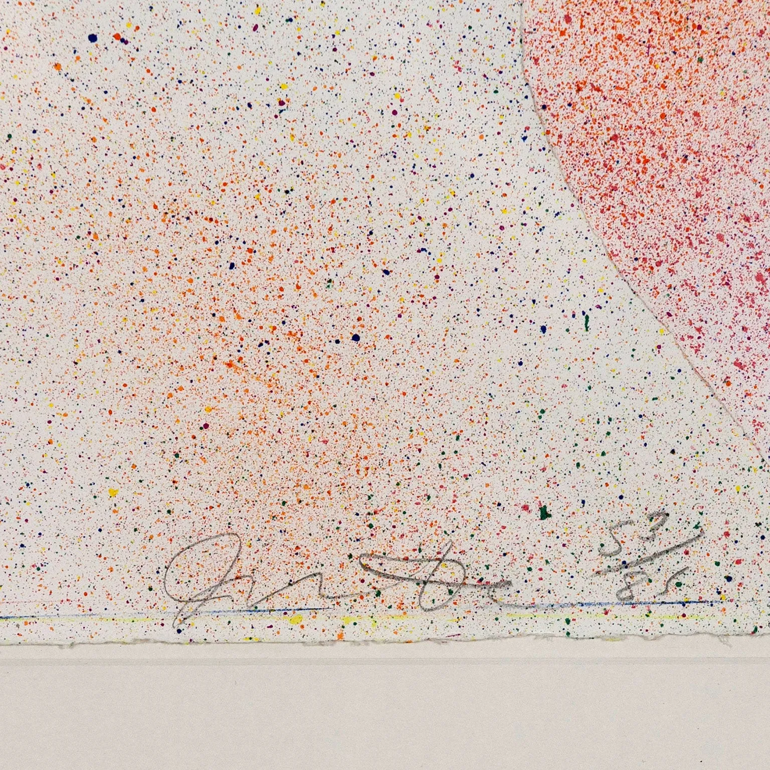 JIM DINE "DUTCH HEARTS" LITHO & COLLAGE, 1970