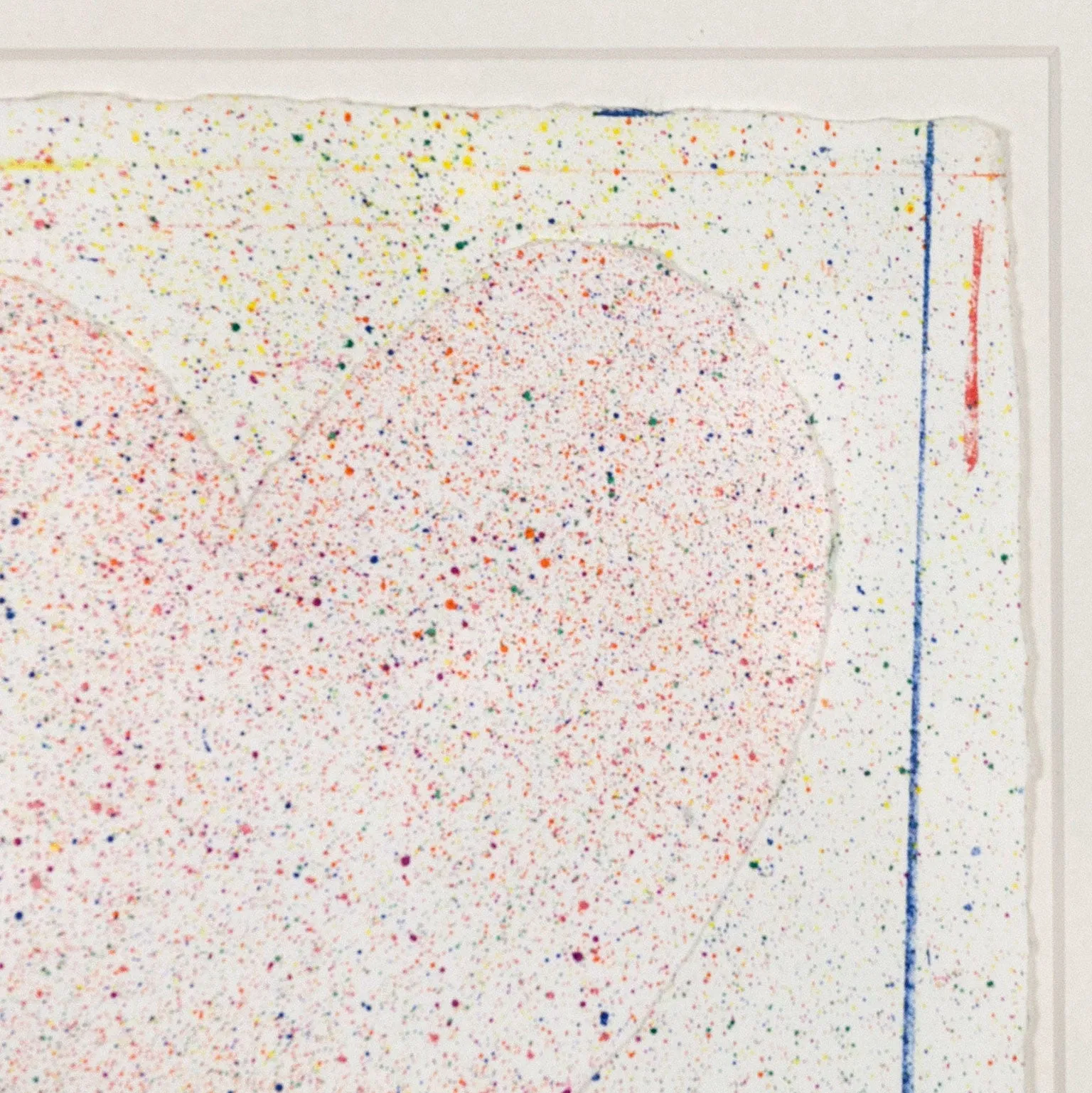 JIM DINE "DUTCH HEARTS" LITHO & COLLAGE, 1970