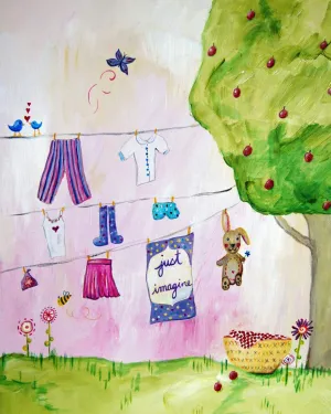 Just Imagine  - Nursery Quote Art