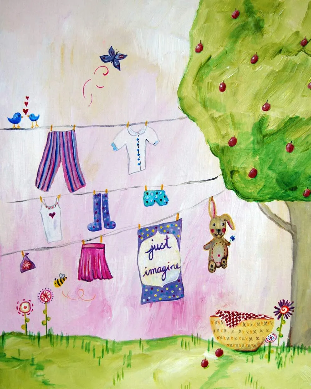 Just Imagine  - Nursery Quote Art