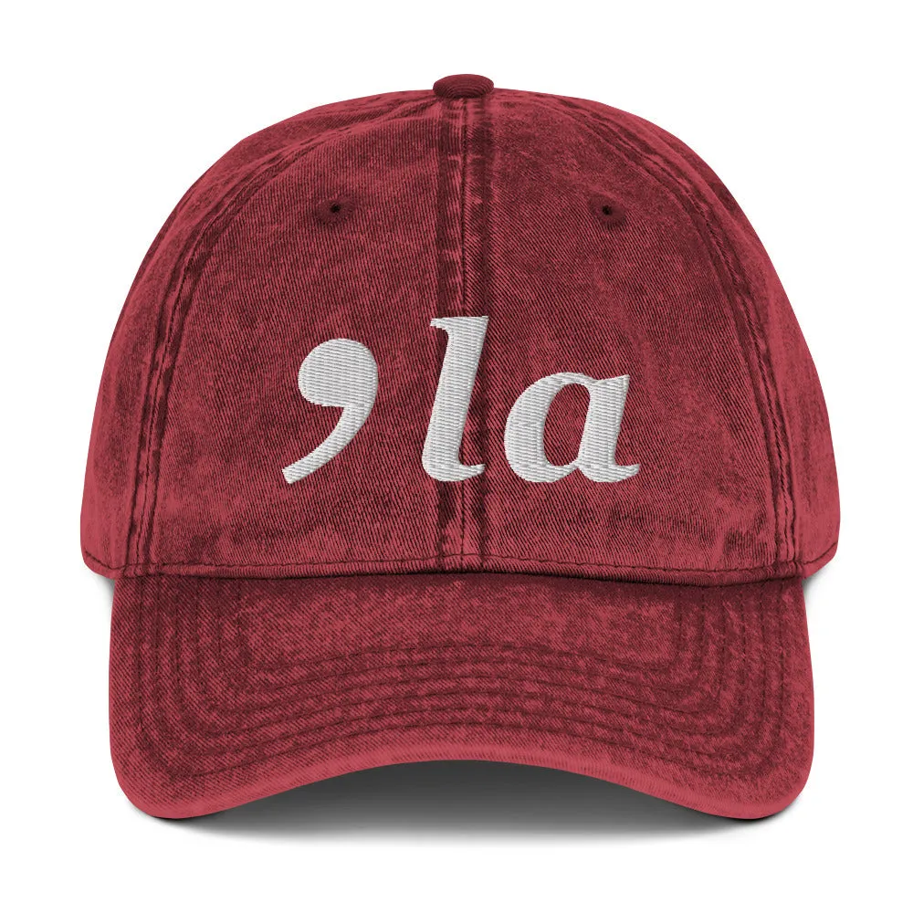 Kamala Harris Hat - 2024 Election Comma La Vintage Cap - Democratic Candidate Vote Kamala Cotton Cap