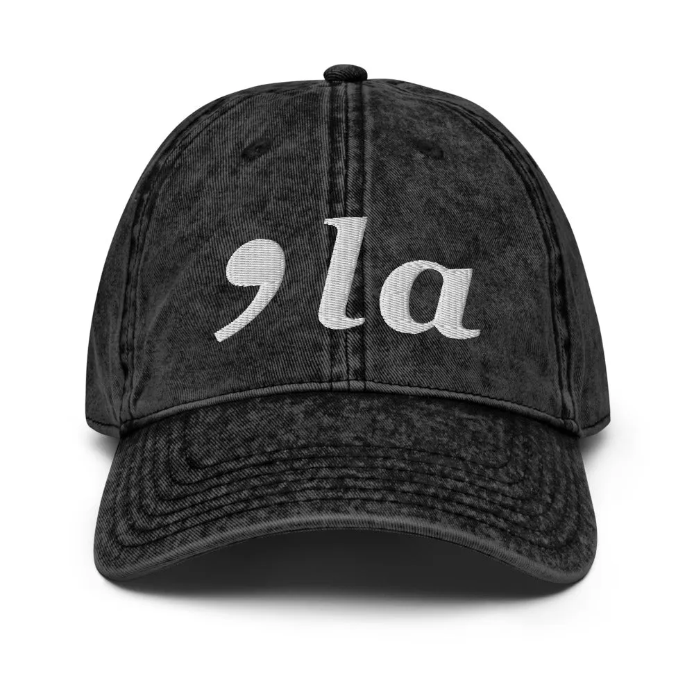 Kamala Harris Hat - 2024 Election Comma La Vintage Cap - Democratic Candidate Vote Kamala Cotton Cap