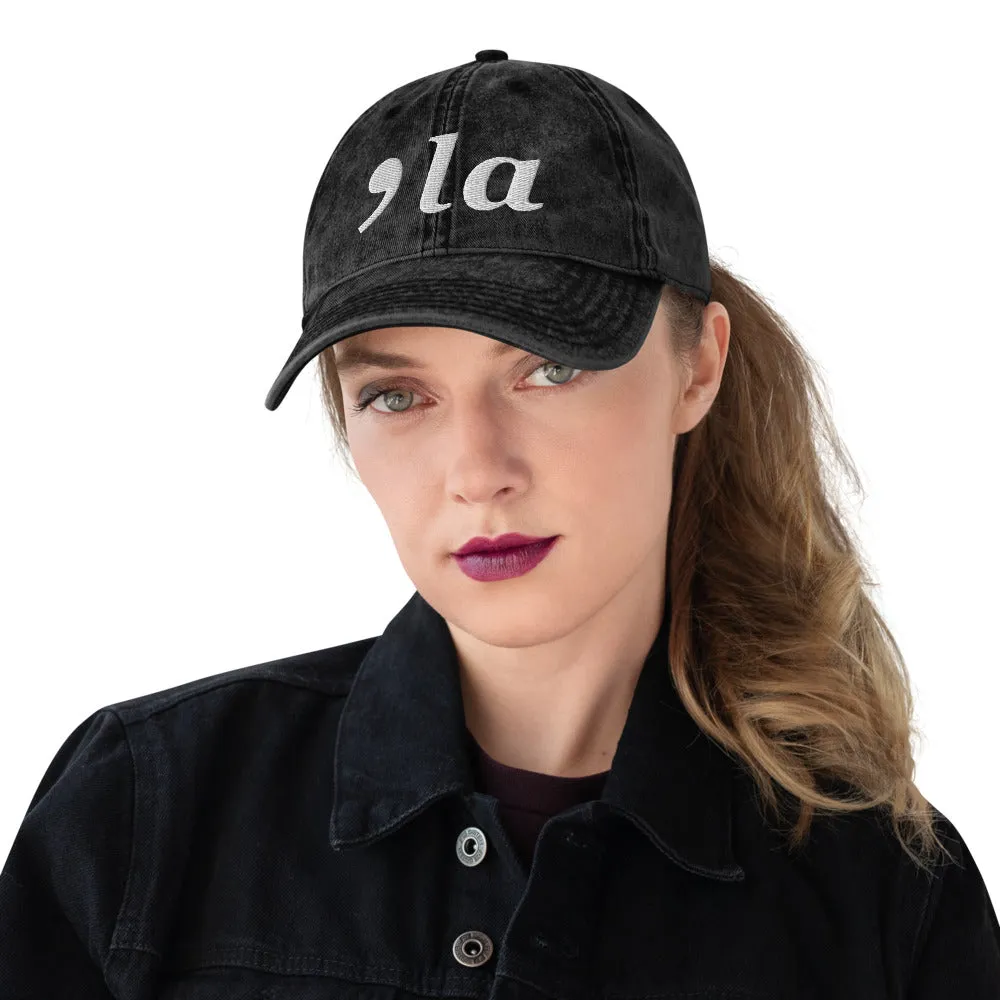 Kamala Harris Hat - 2024 Election Comma La Vintage Cap - Democratic Candidate Vote Kamala Cotton Cap