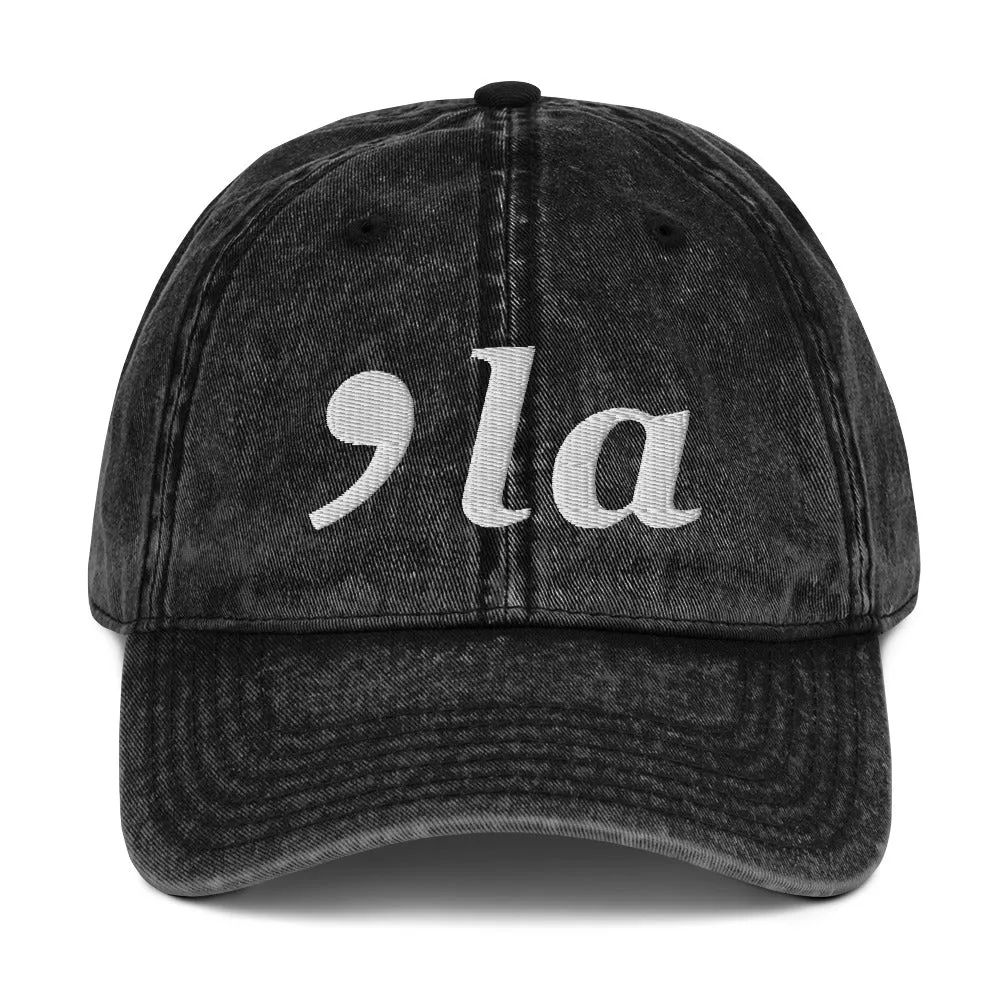 Kamala Harris Hat - 2024 Election Comma La Vintage Cap - Democratic Candidate Vote Kamala Cotton Cap