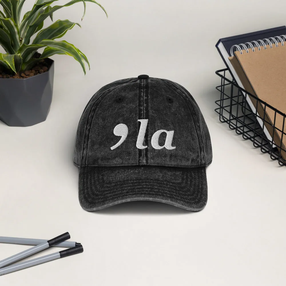 Kamala Harris Hat - 2024 Election Comma La Vintage Cap - Democratic Candidate Vote Kamala Cotton Cap
