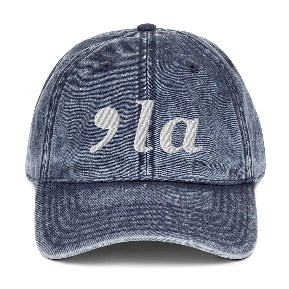 Kamala Harris Hat - 2024 Election Comma La Vintage Cap - Democratic Candidate Vote Kamala Cotton Cap