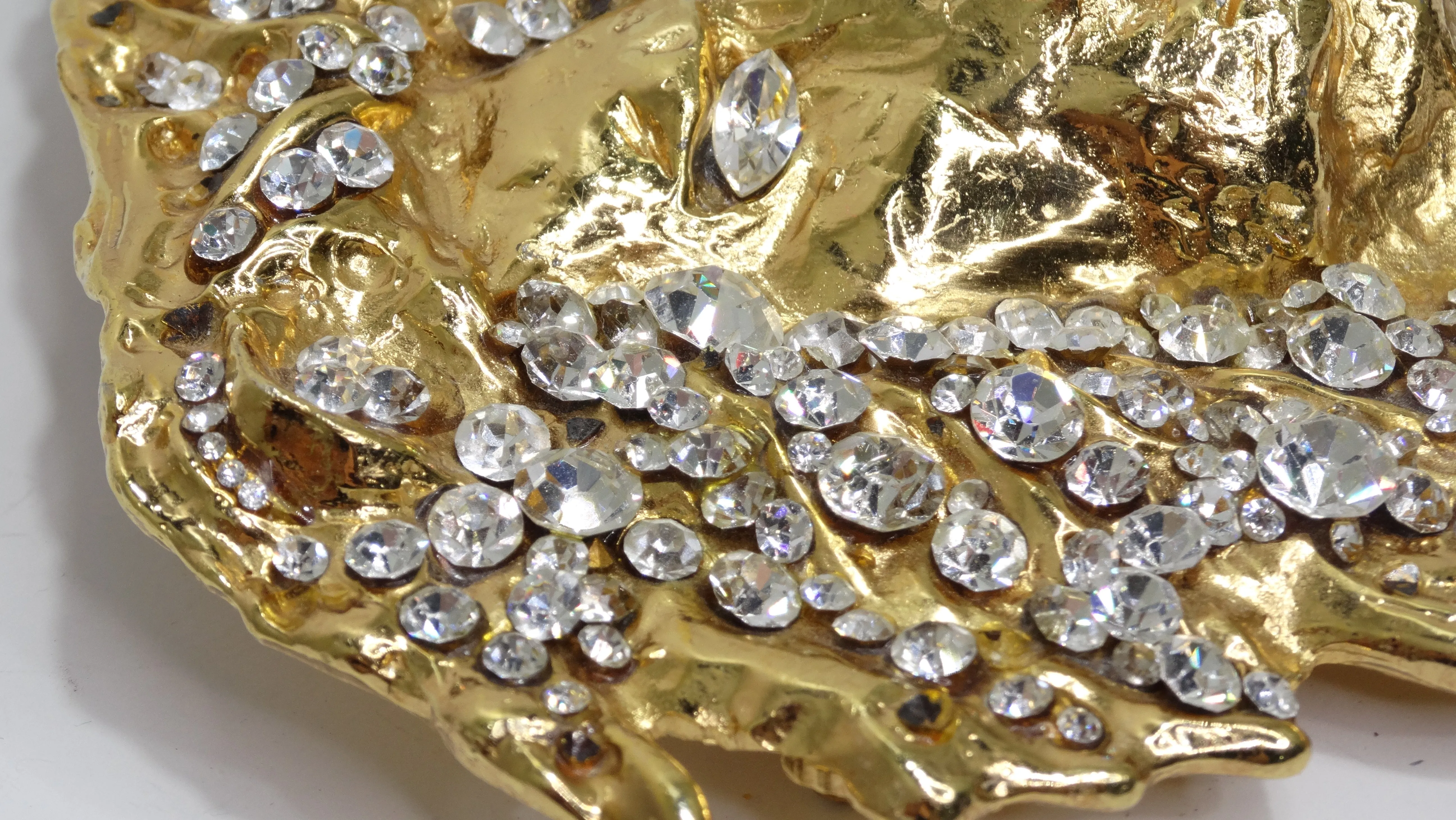 Katherine Baumann Swarovski Lion's Head Belt Buckle