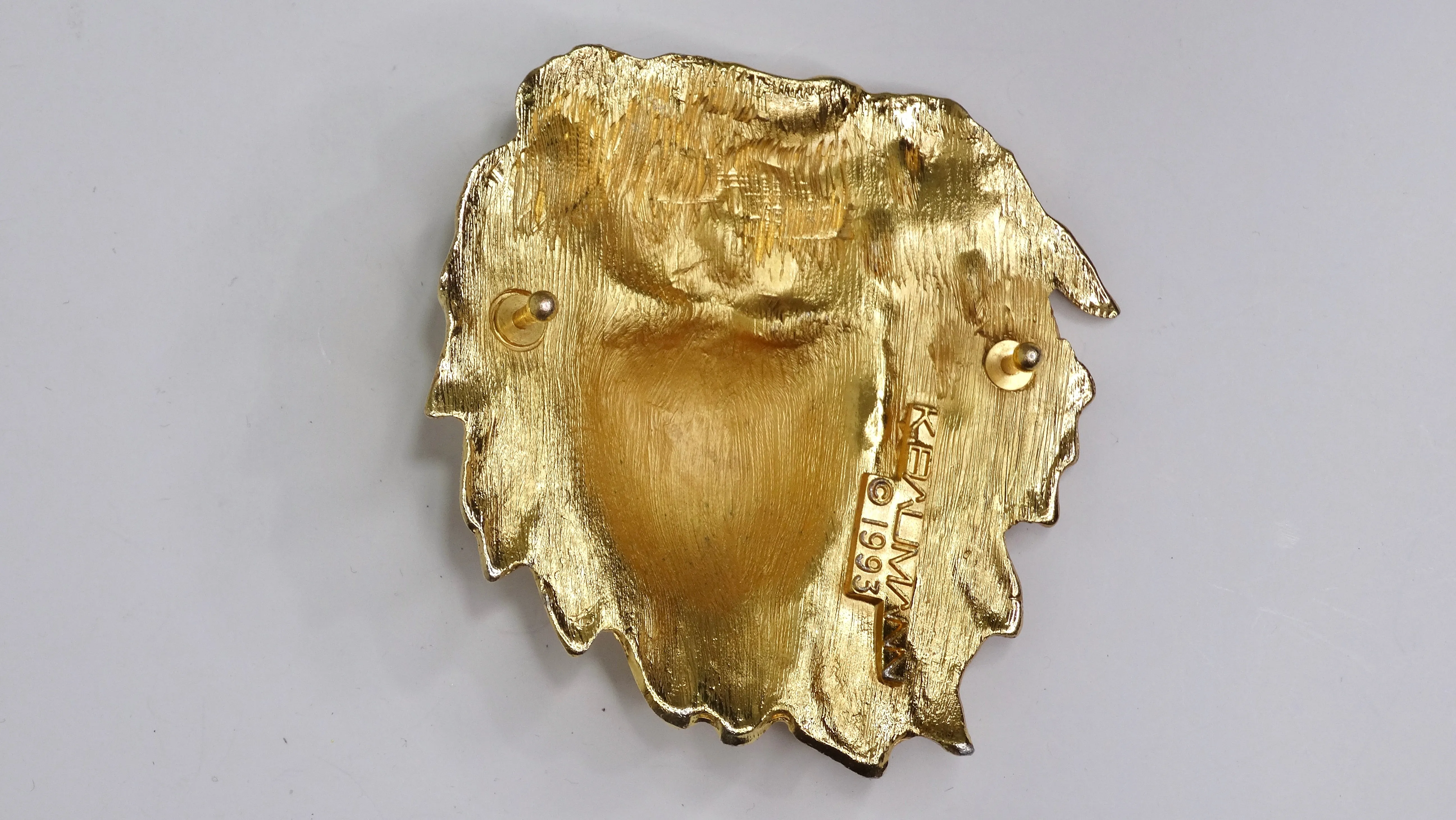 Katherine Baumann Swarovski Lion's Head Belt Buckle
