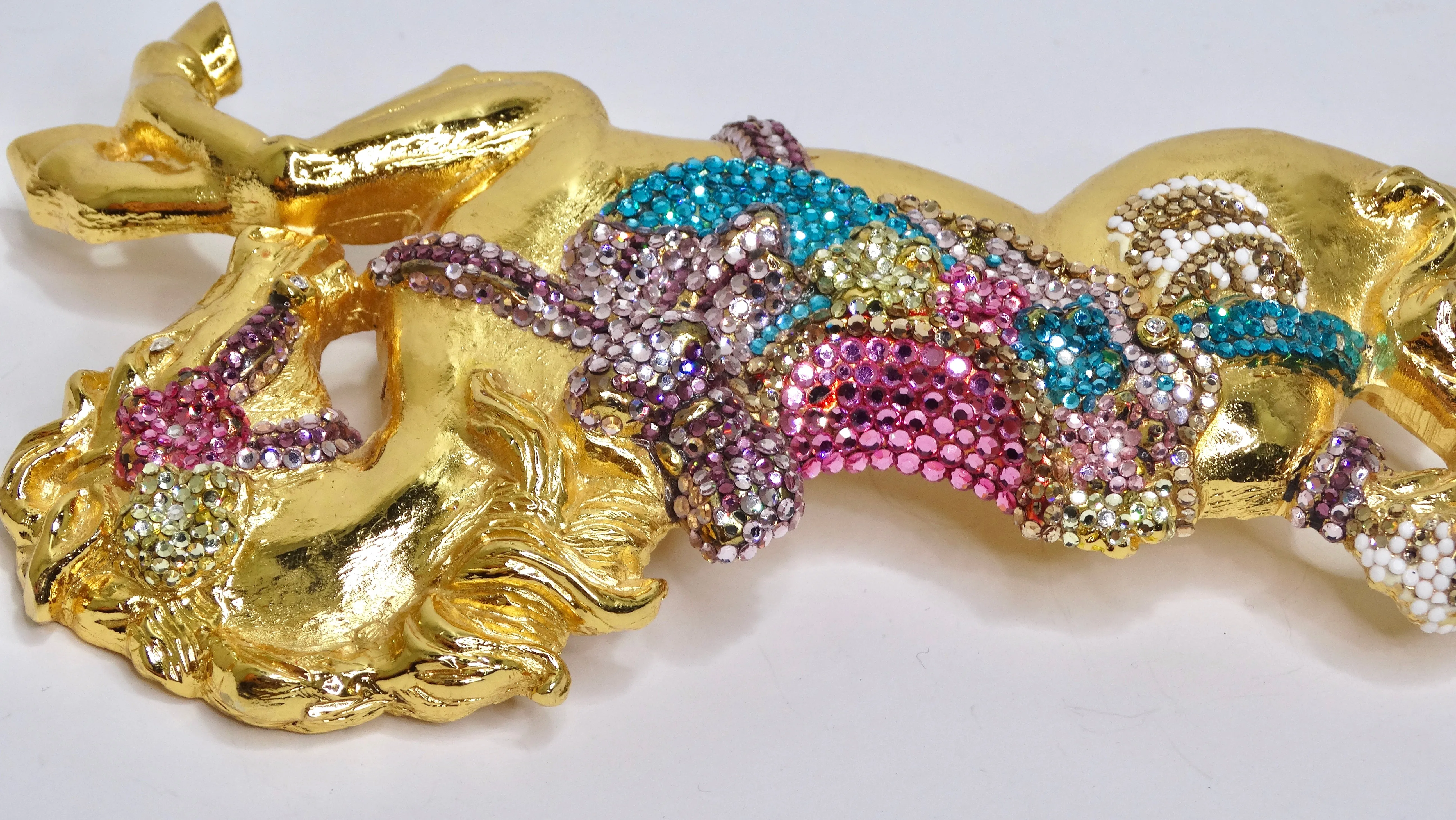 Kathrine Baumann Swarovski Horse Belt Buckle