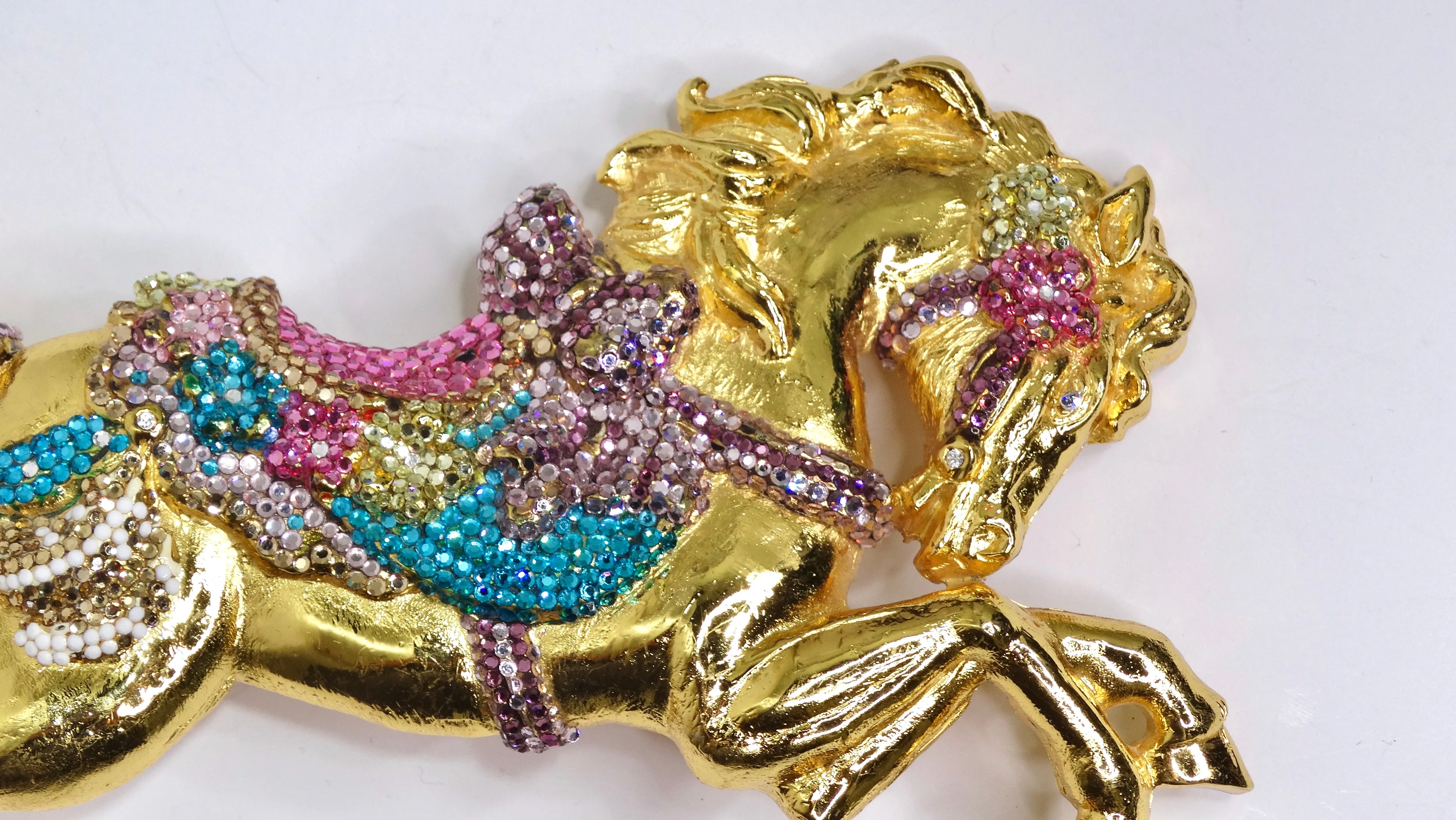 Kathrine Baumann Swarovski Horse Belt Buckle