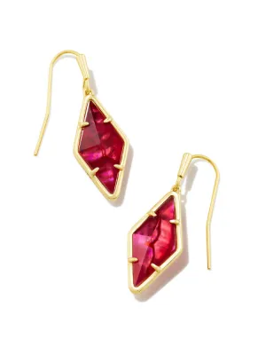 Kendra Scott Kinsley Drop Earring - Gold & Raspberry