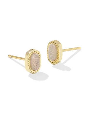 Kendra Scott Mini Ellie Stud Earring - Gold & Iridescent Drusy