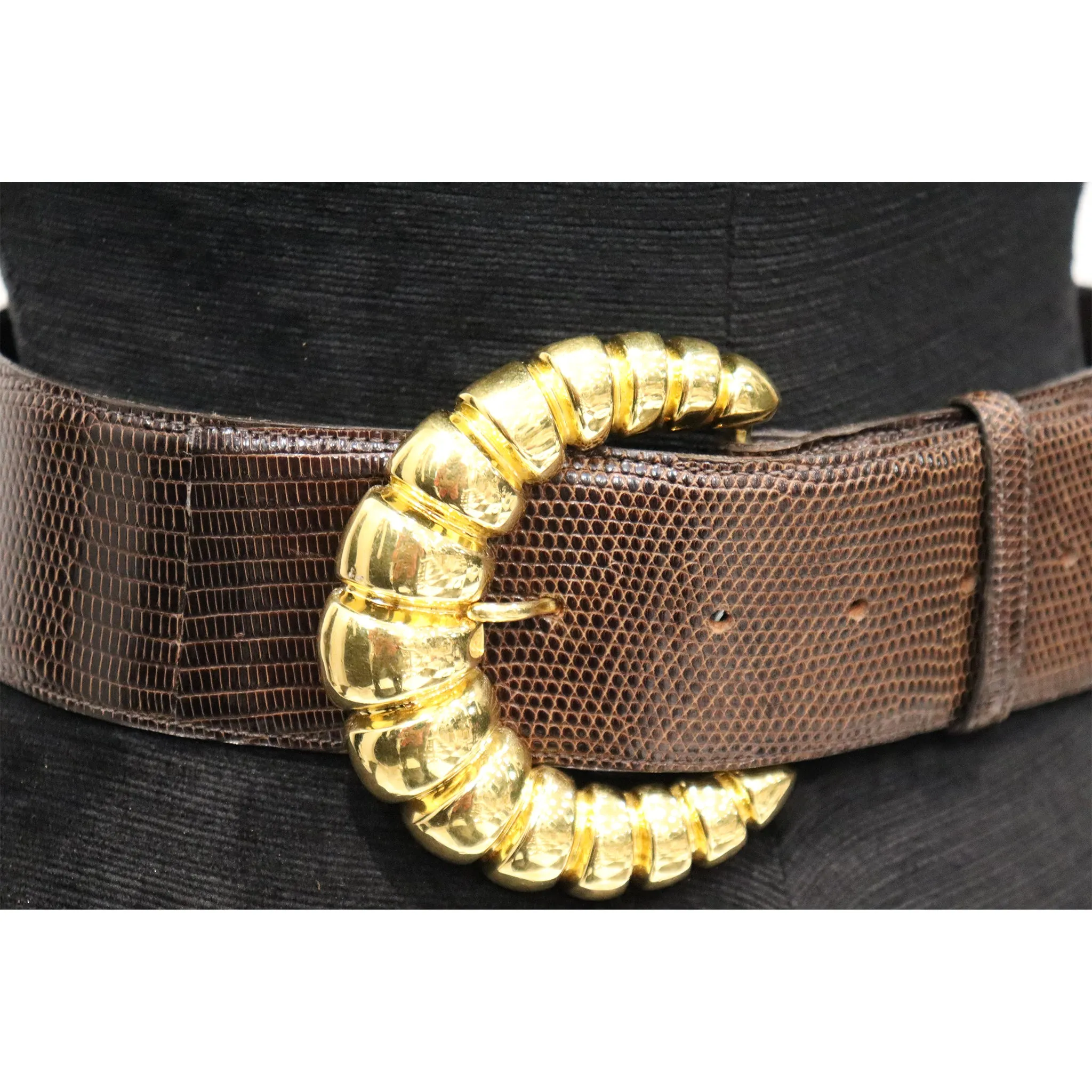 Kleingberg Sherrill Gold Buckle W/ Four Colored Belt Bands
