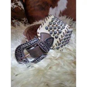 KurtMen Nat Pebble/Vintage Dark Brown/Brown Fashion Belt