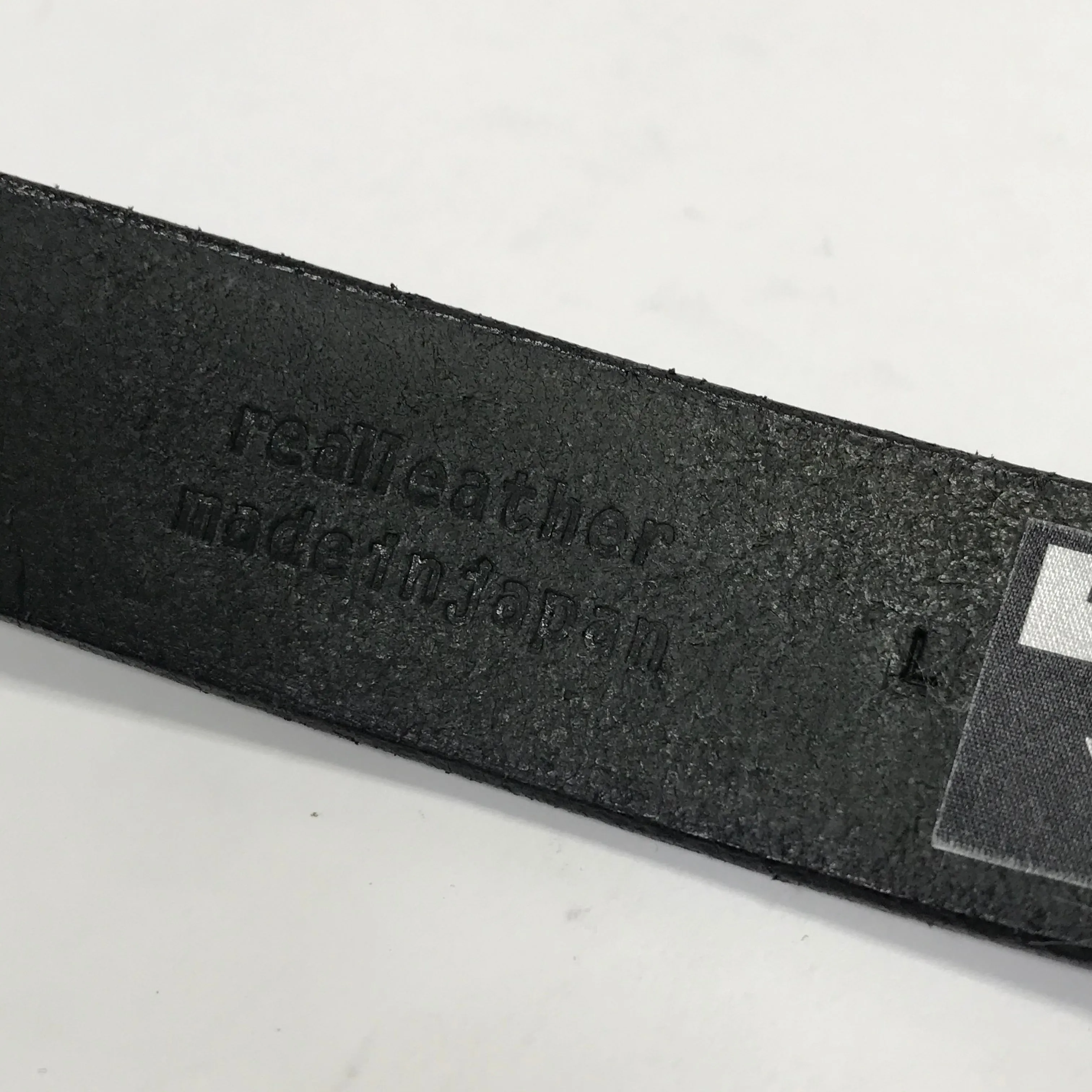 [L] A Bathing Ape Vintage Bape II Bape Solid Aluminum / Leather Belt