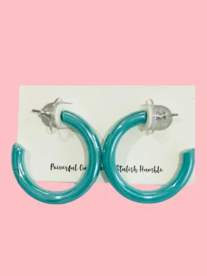 Large Acrylic Hoop - Blue