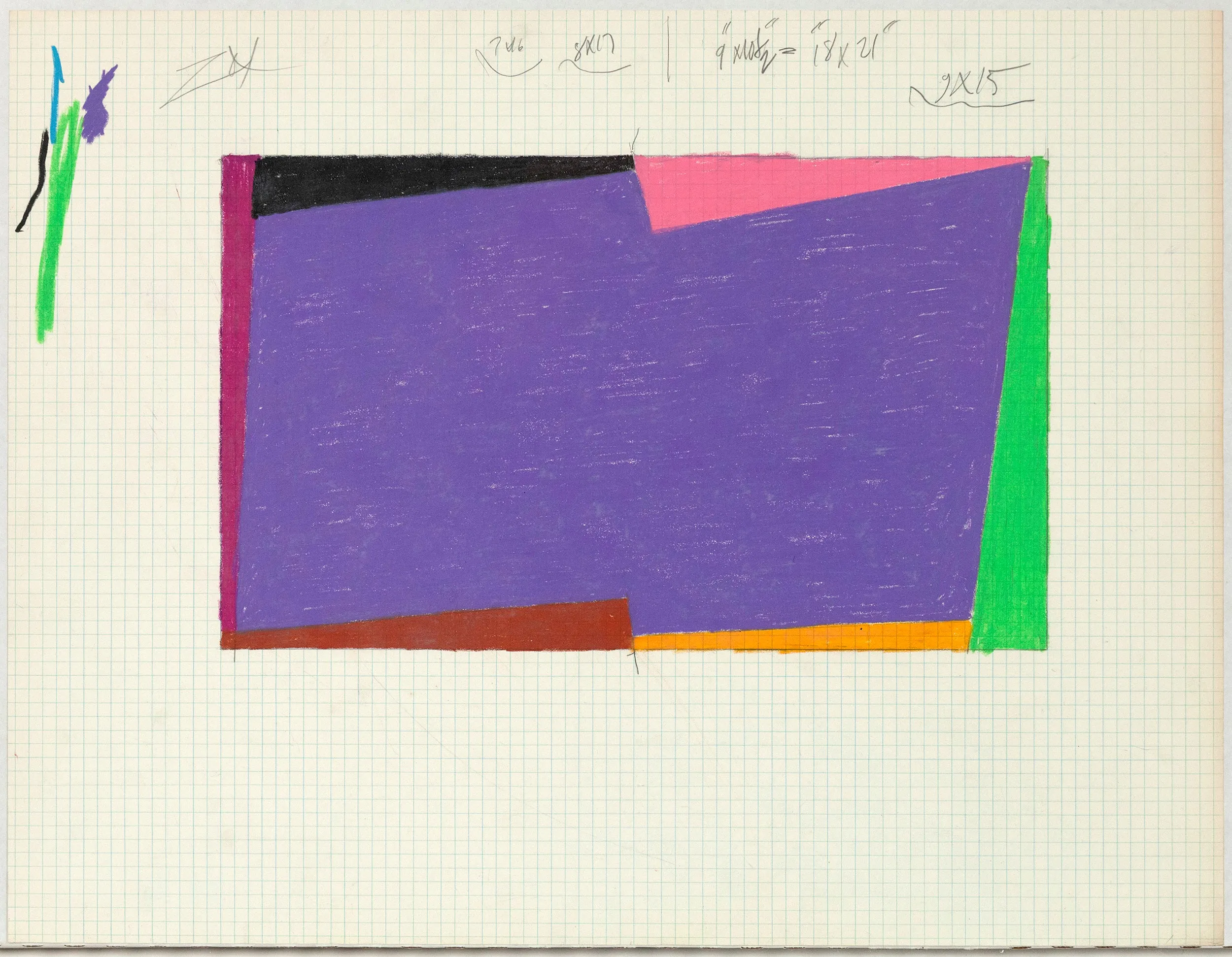 LARRY ZOX "ROTATION" DRAWING