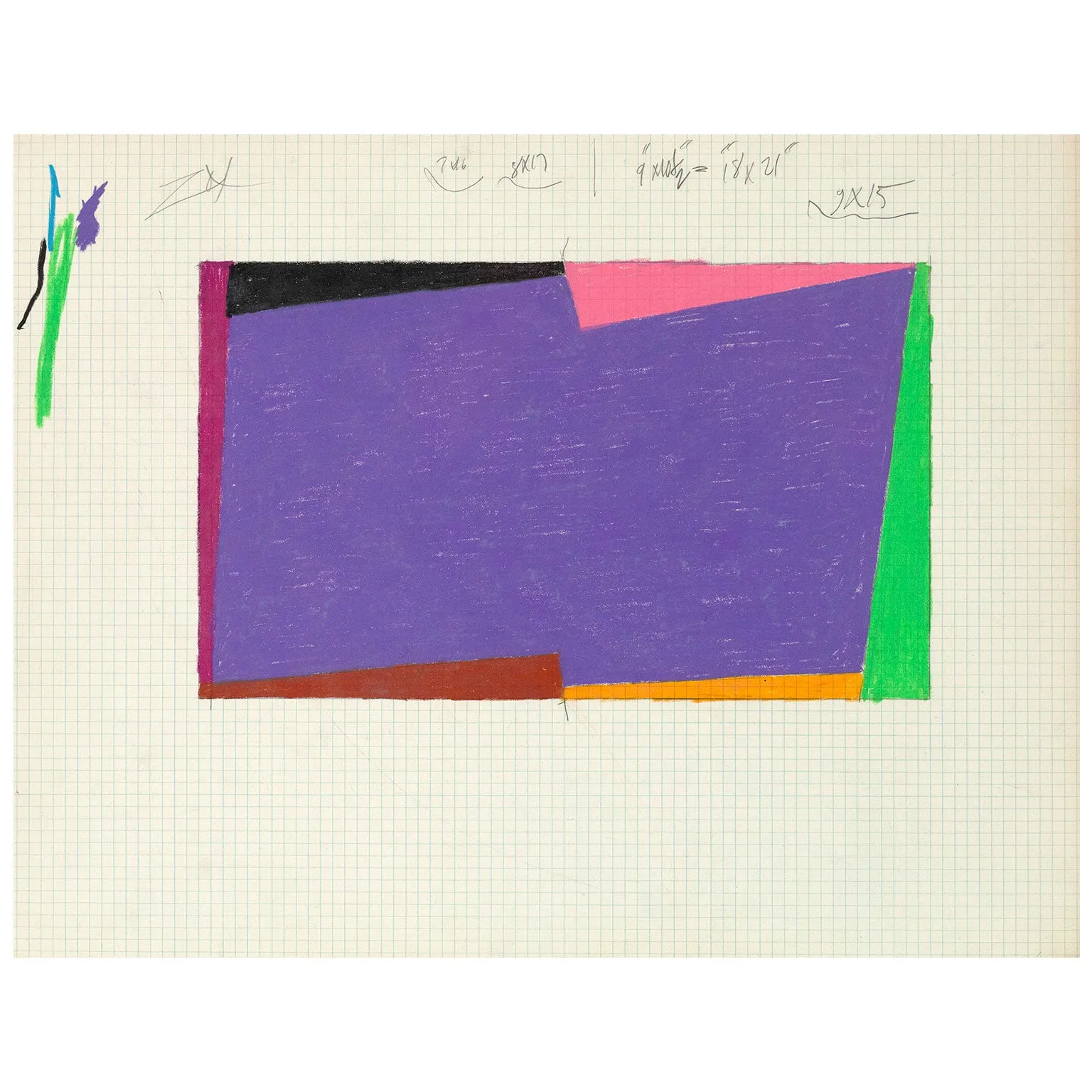 LARRY ZOX "ROTATION" DRAWING
