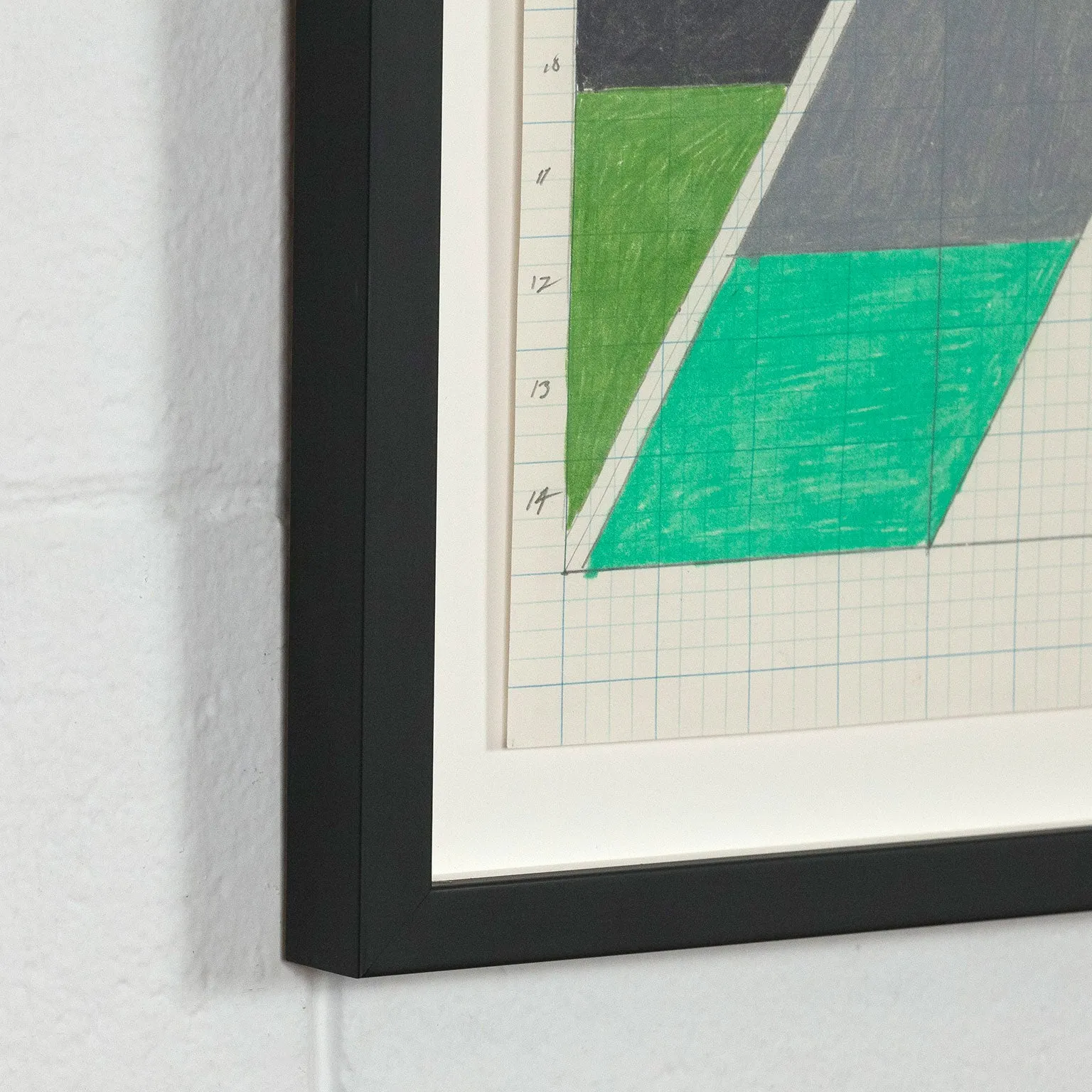LARRY ZOX "SINGLE FILE" DRAWING, 1965