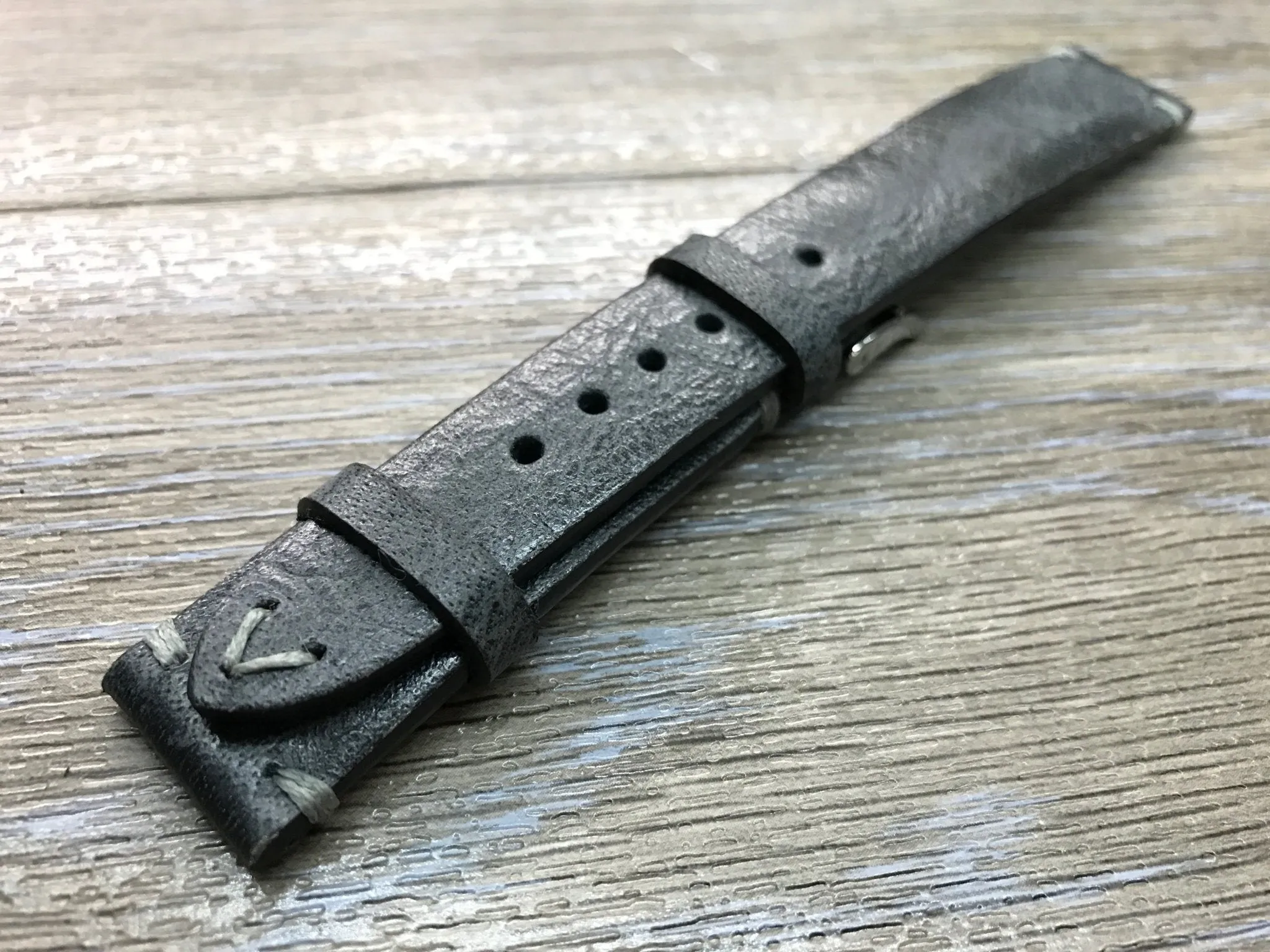 Leather Watch Strap, 20mm watch strap, Leather Watch Band, Black Wrist Watch band, 18mm 19mm 22mm leather watch strap, FREE SHIPPING