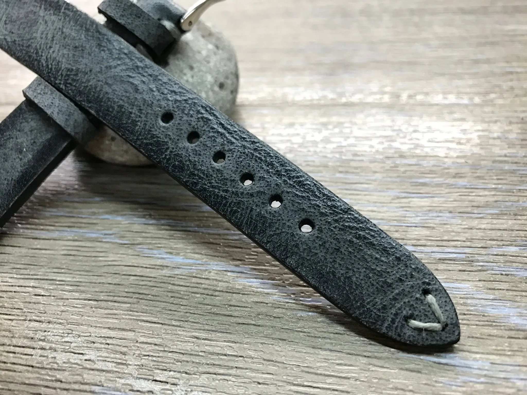 Leather Watch Strap, 20mm watch strap, Leather Watch Band, Black Wrist Watch band, 18mm 19mm 22mm leather watch strap, FREE SHIPPING