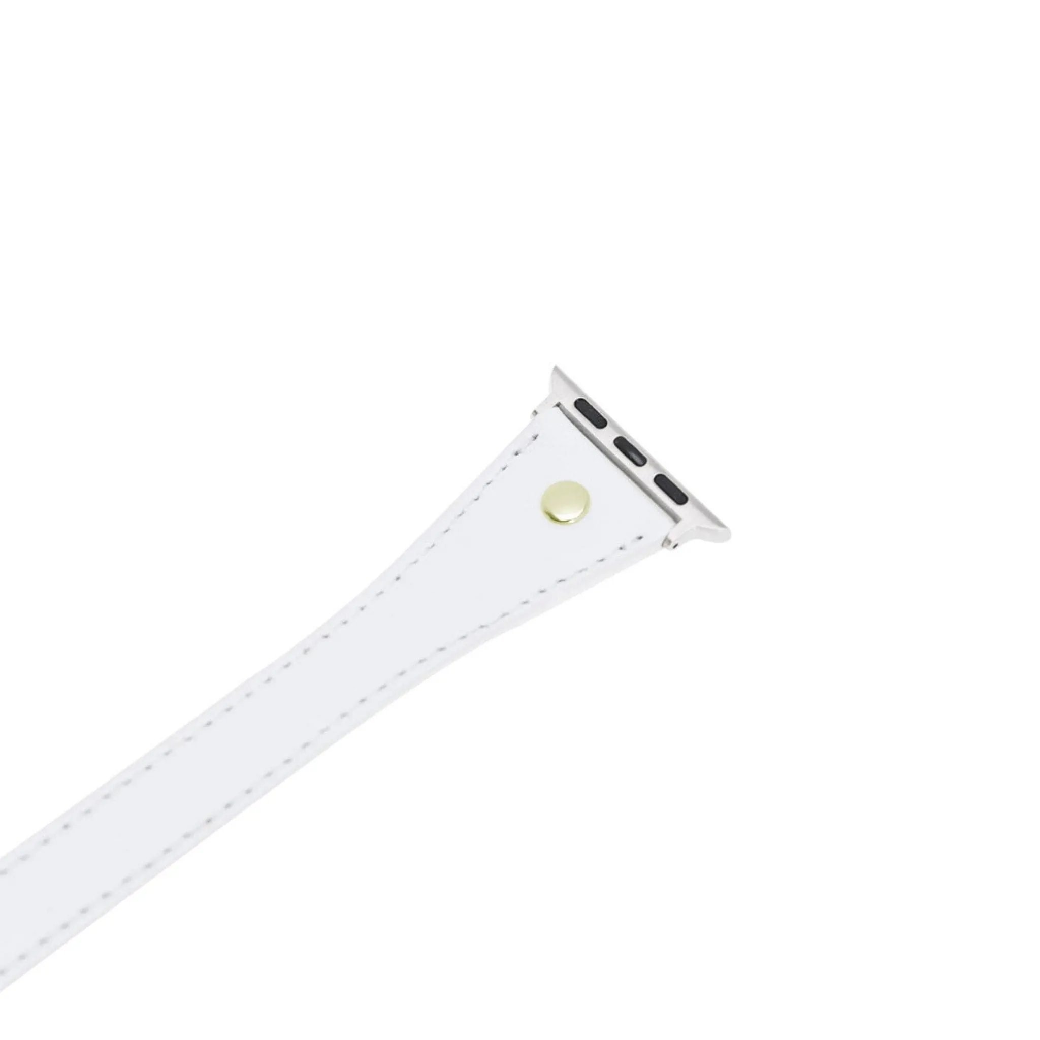Leeds Double Tour Slim with Gold Bead Apple Watch Leather Straps