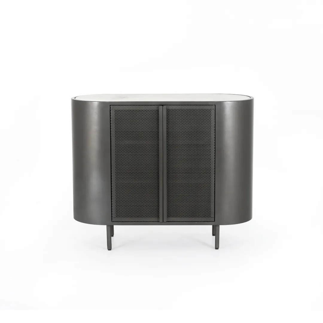 Libby Small Cabinet-Gunmetal