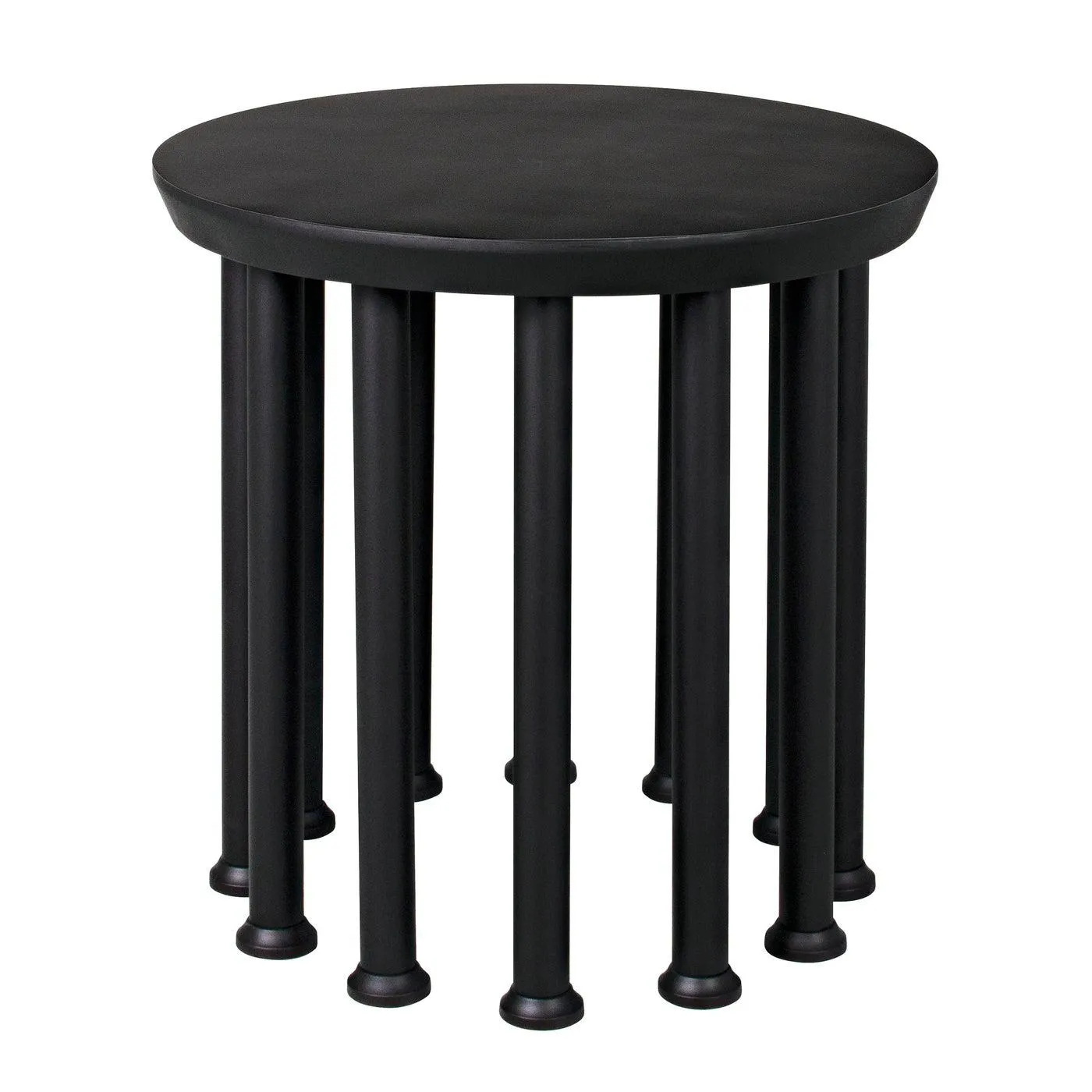 Lila Side Table, Black Steel