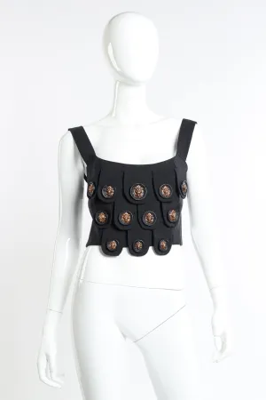 Lion Lappet Buckle Bustier
