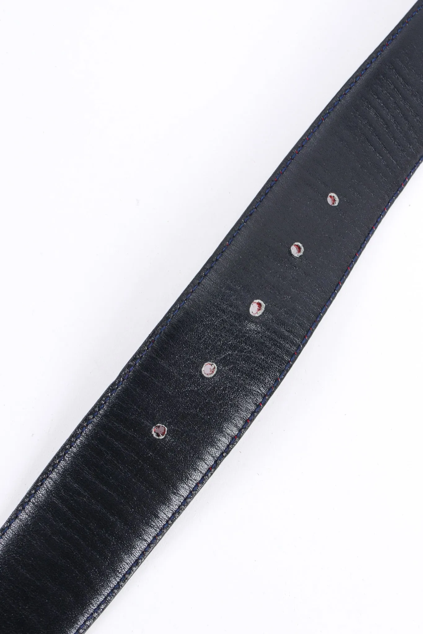 Logo Buckle Leather Belt