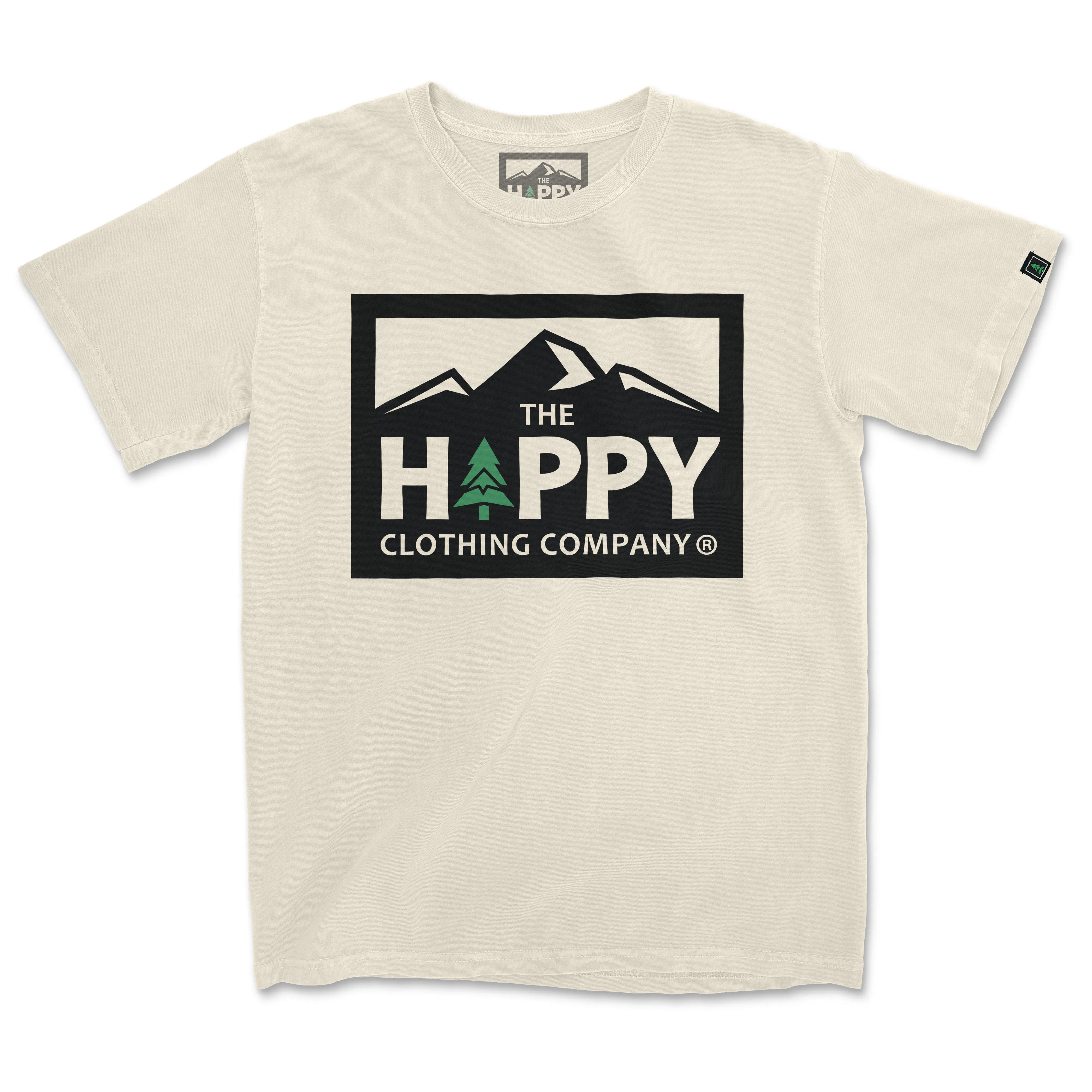Logo Print Nature-Inspired Pigment Dyed Tee