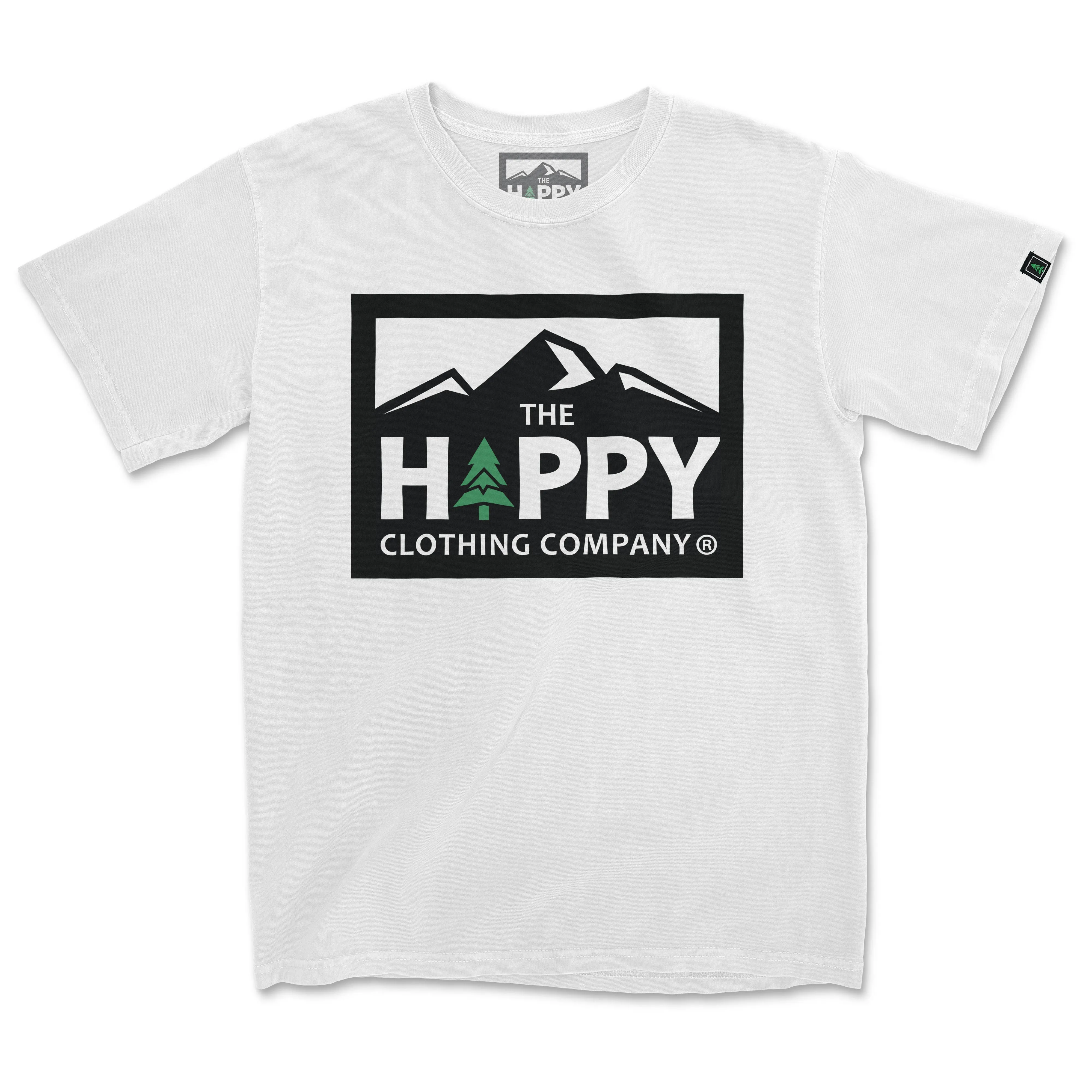Logo Print Nature-Inspired Pigment Dyed Tee