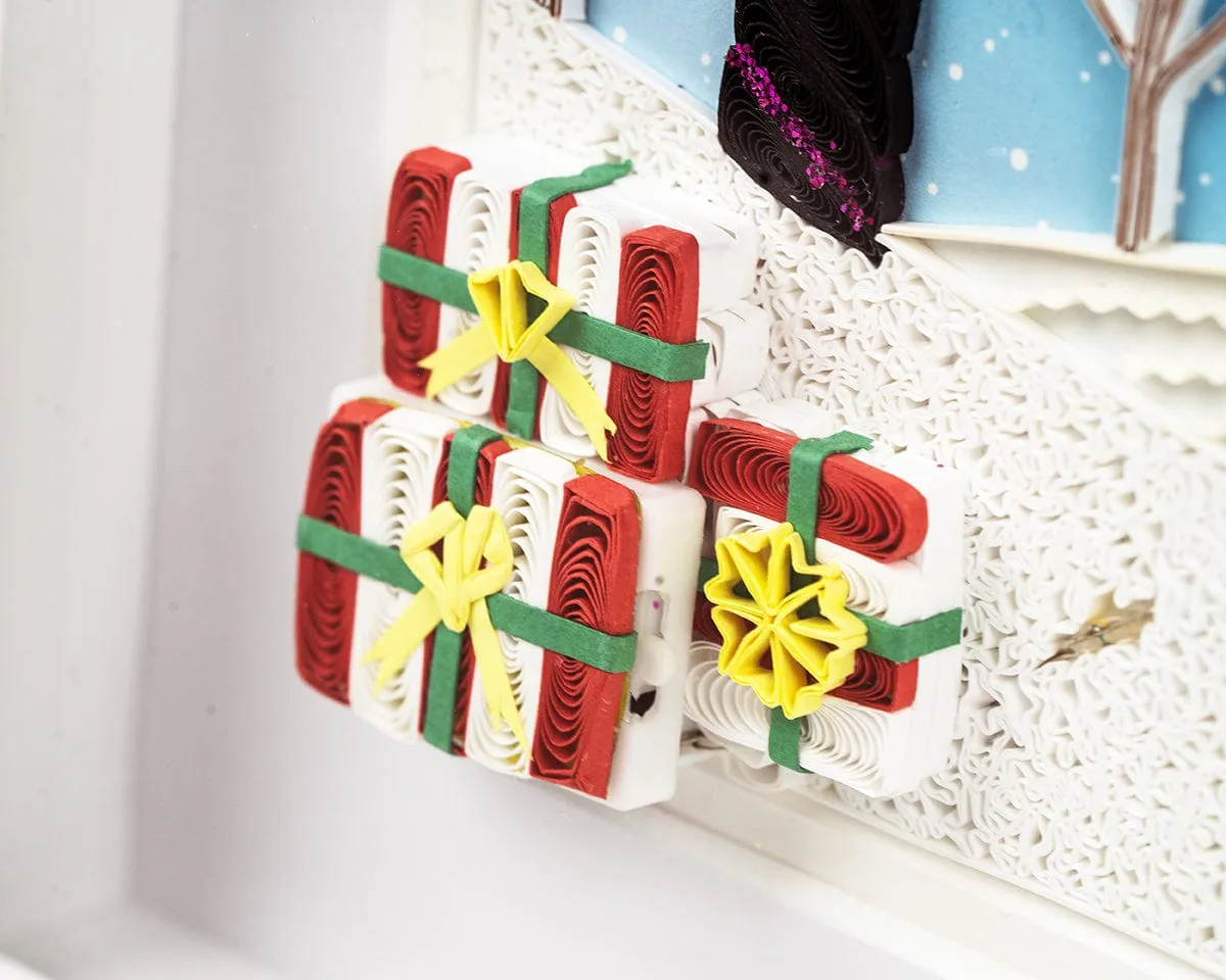 LTD Vietnam Art Series - Quilled Snowy Reindeer