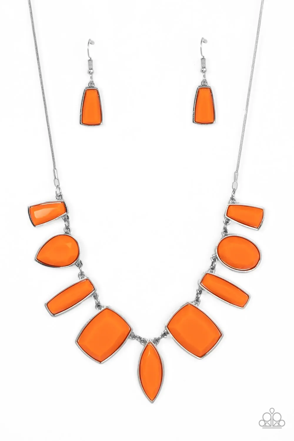 Luscious Luxe - Orange Necklace - Paparazzi Accessories