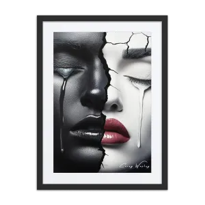 Luxury Framed Wall Art – Fractured Unity | Bold Symbolic Statement