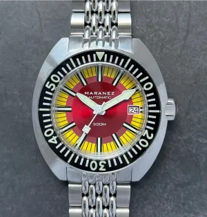 Maranez Samui Steel Automatic Watch Red Yellow