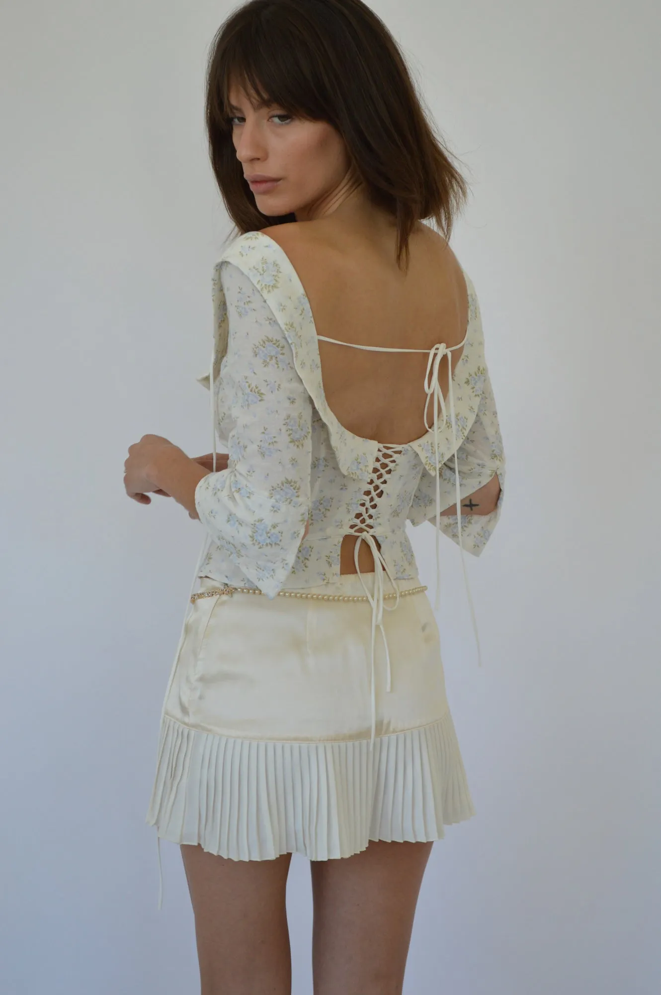 MARGOT TOP - VINTAGE IRIS