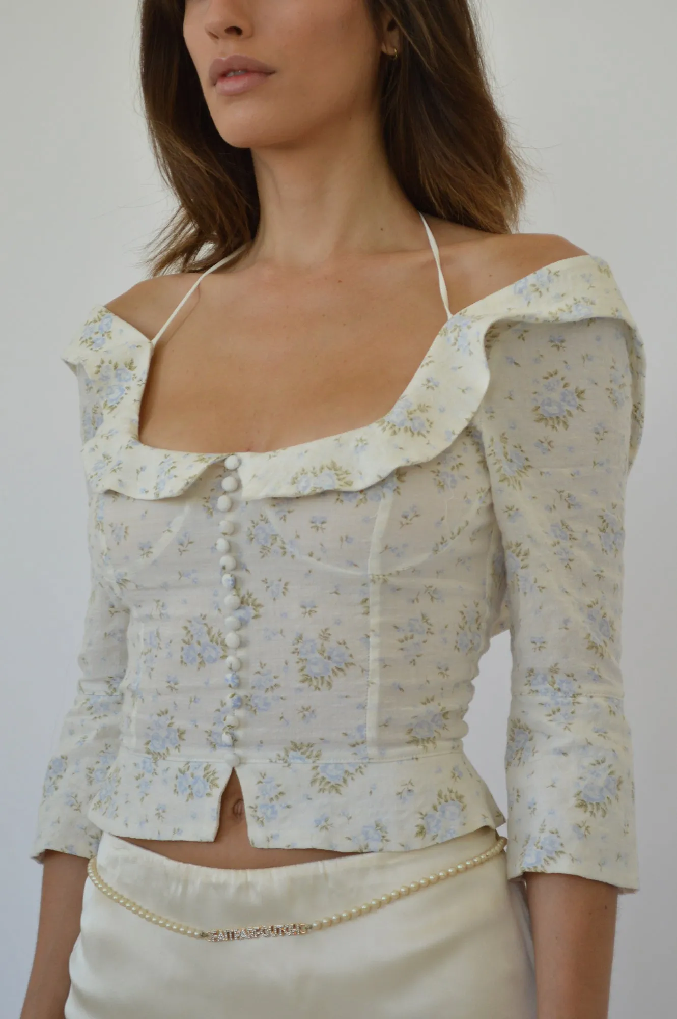 MARGOT TOP - VINTAGE IRIS