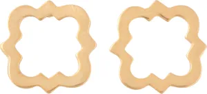 Matte Open Post Earrings