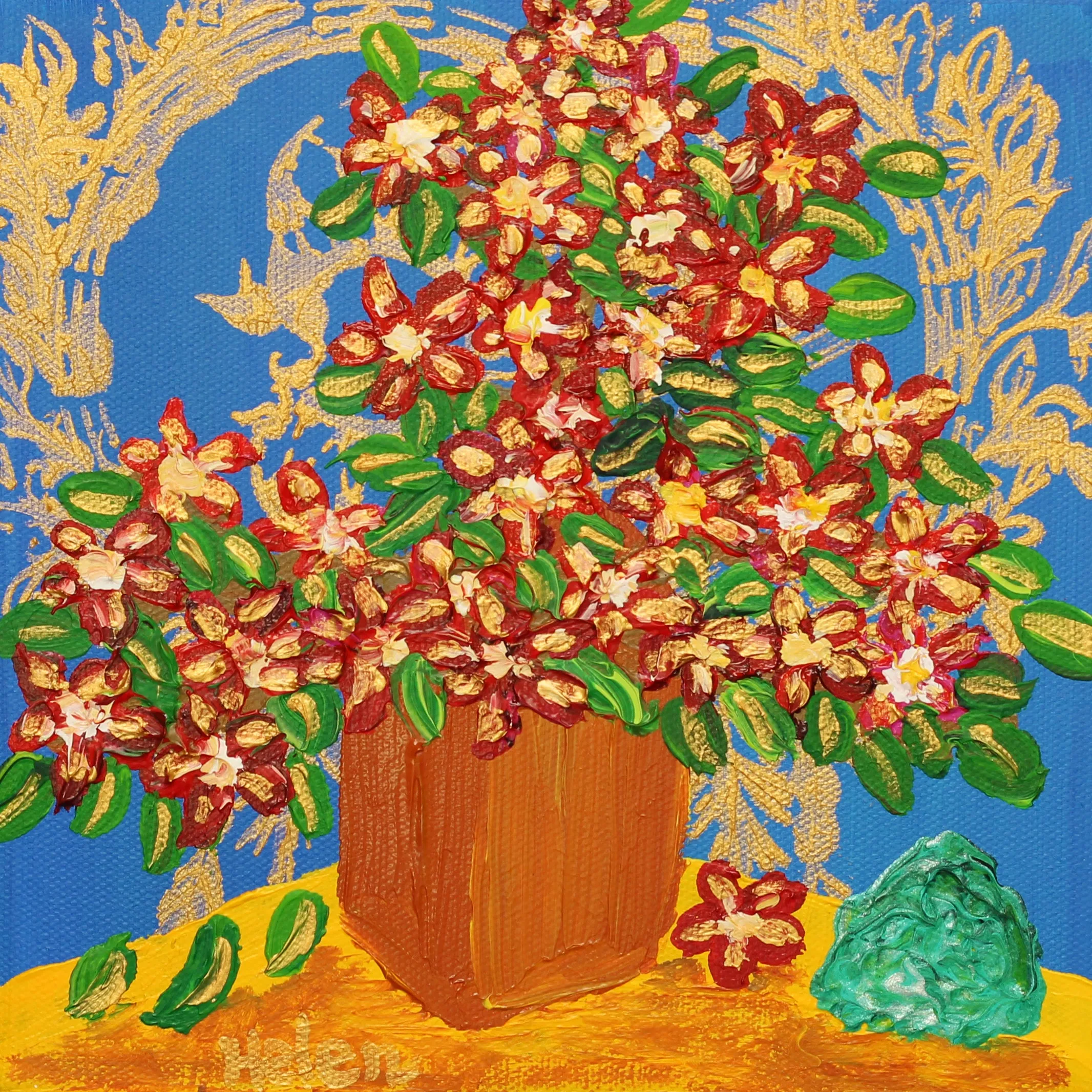May Hawthorn & Emerald Fine Art Print