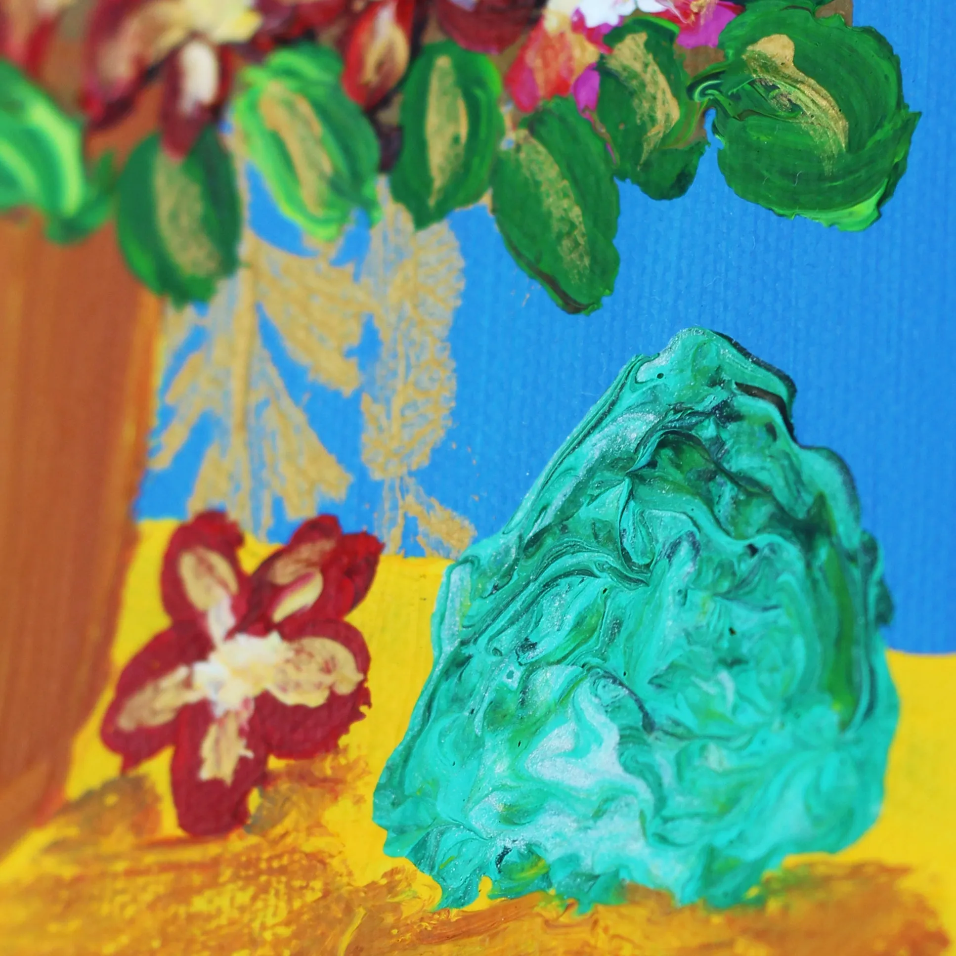 May Hawthorn & Emerald Fine Art Print