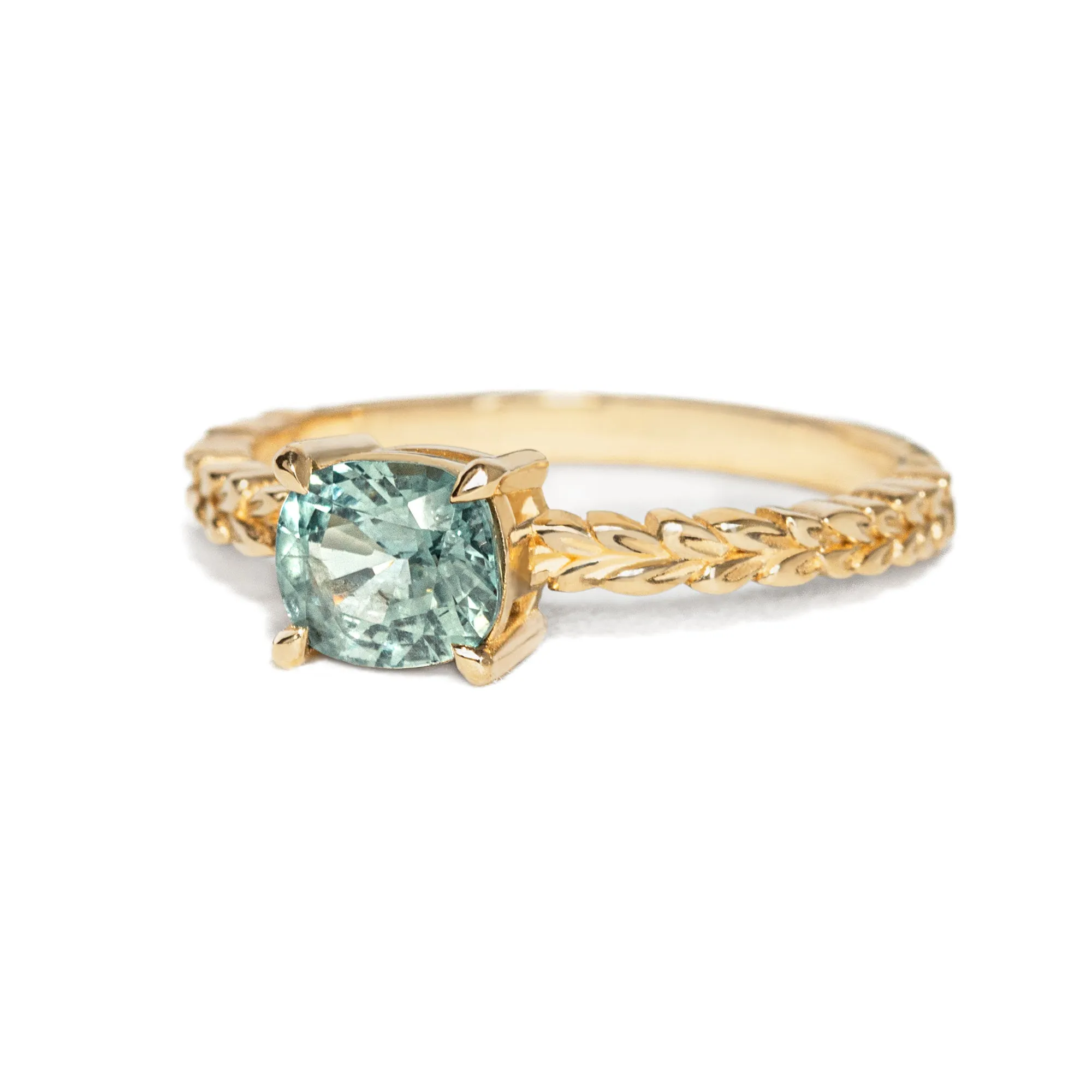 Meadow 1.16ct Cushion Montana Sapphire Ring