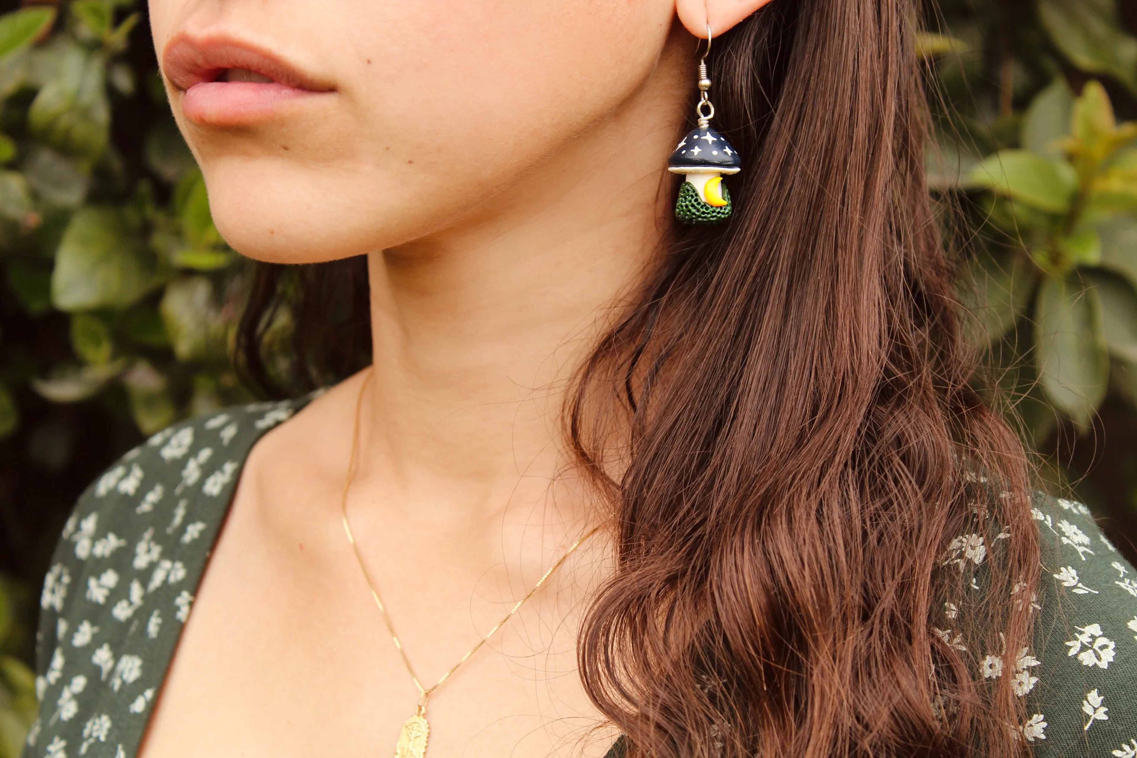Midnight Mushie Earrings